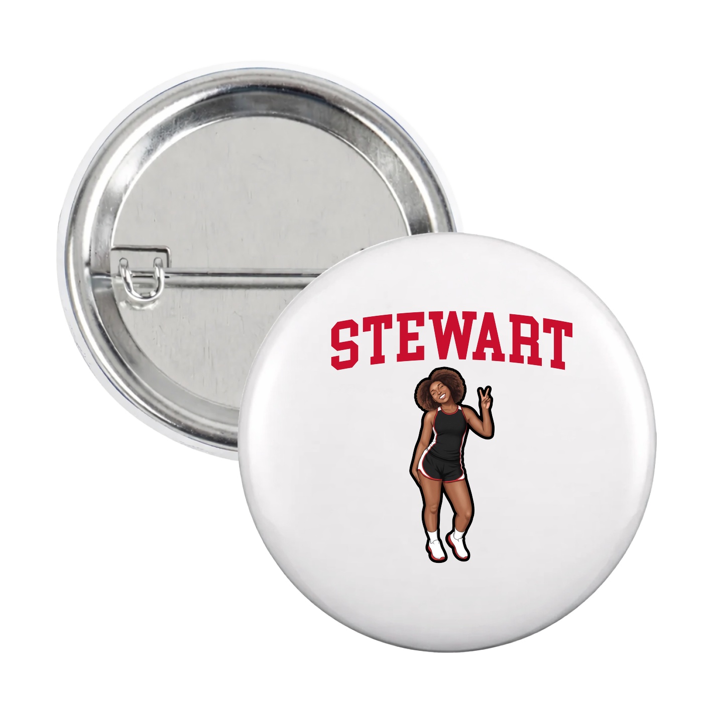 Game Day Button — Shirsey in White