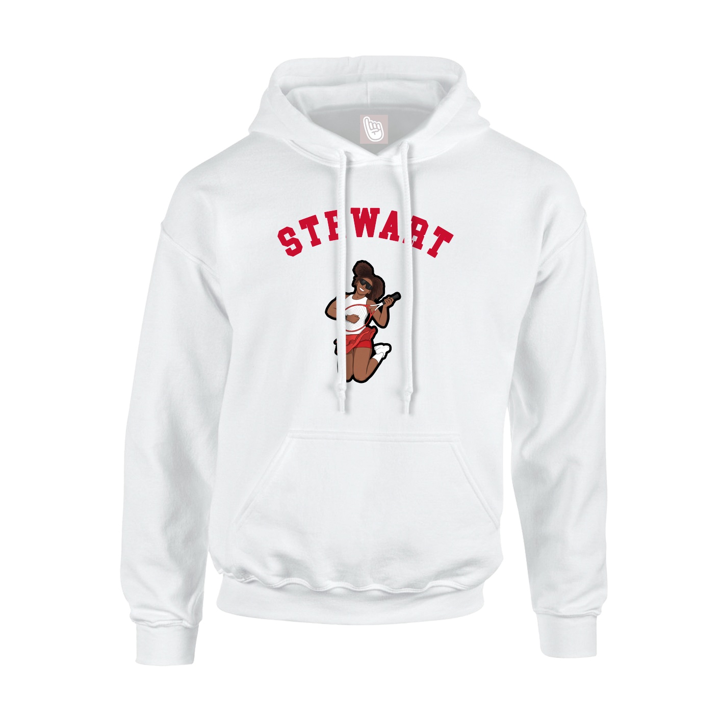 Youth Hoodie — Shirsey Arch in White