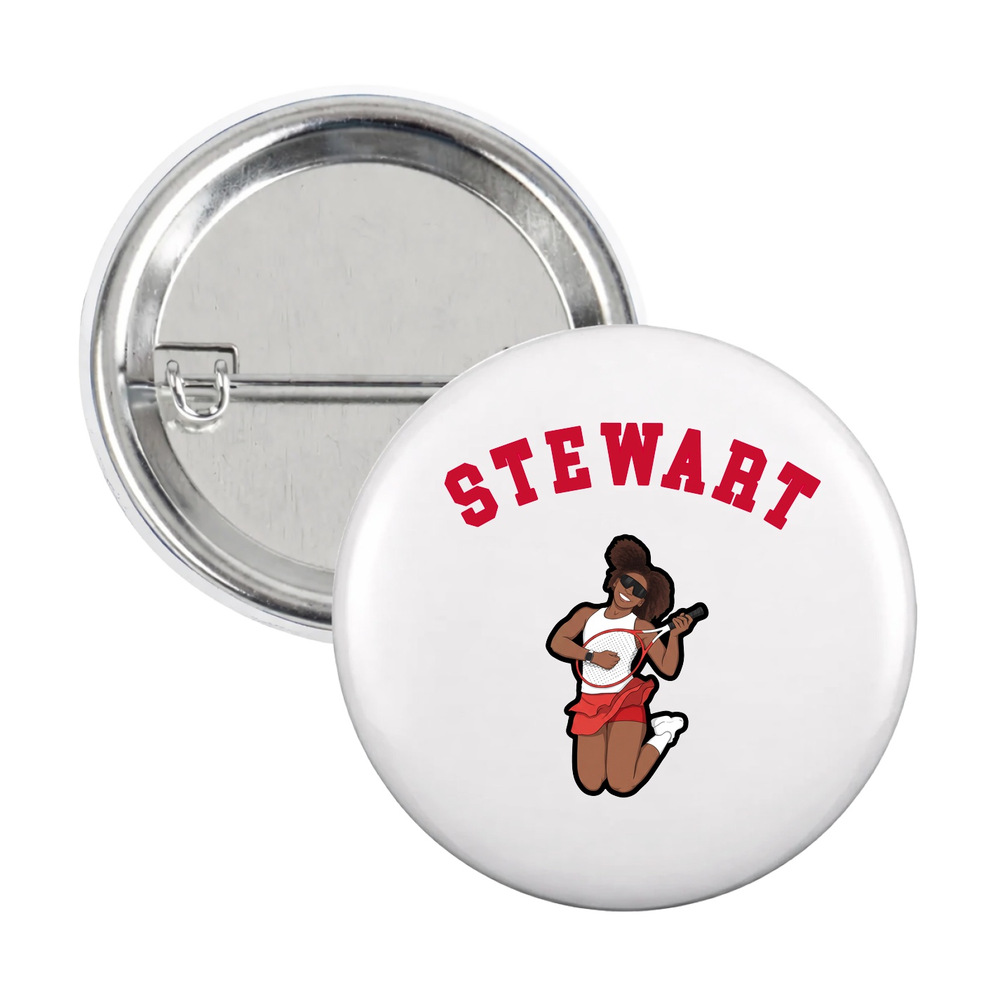 Game Day Button — Shirsey Arch in White