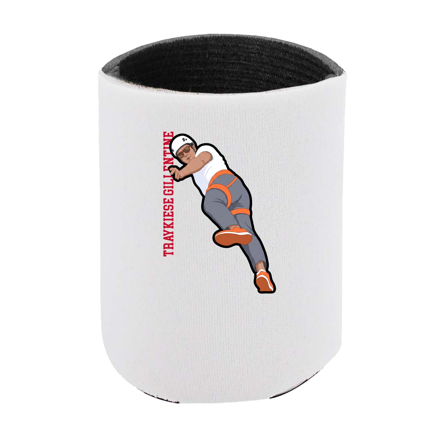 Can Holder — Name Vertical in White