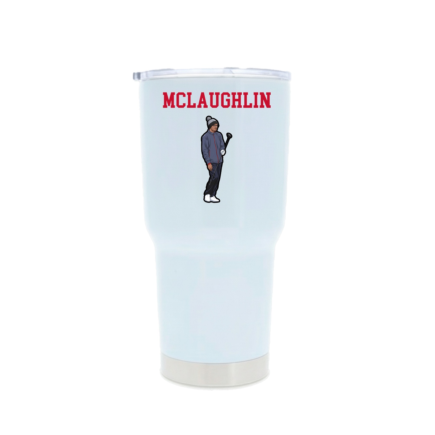 30oz Stainless Steel Tumbler — Shirsey in White
