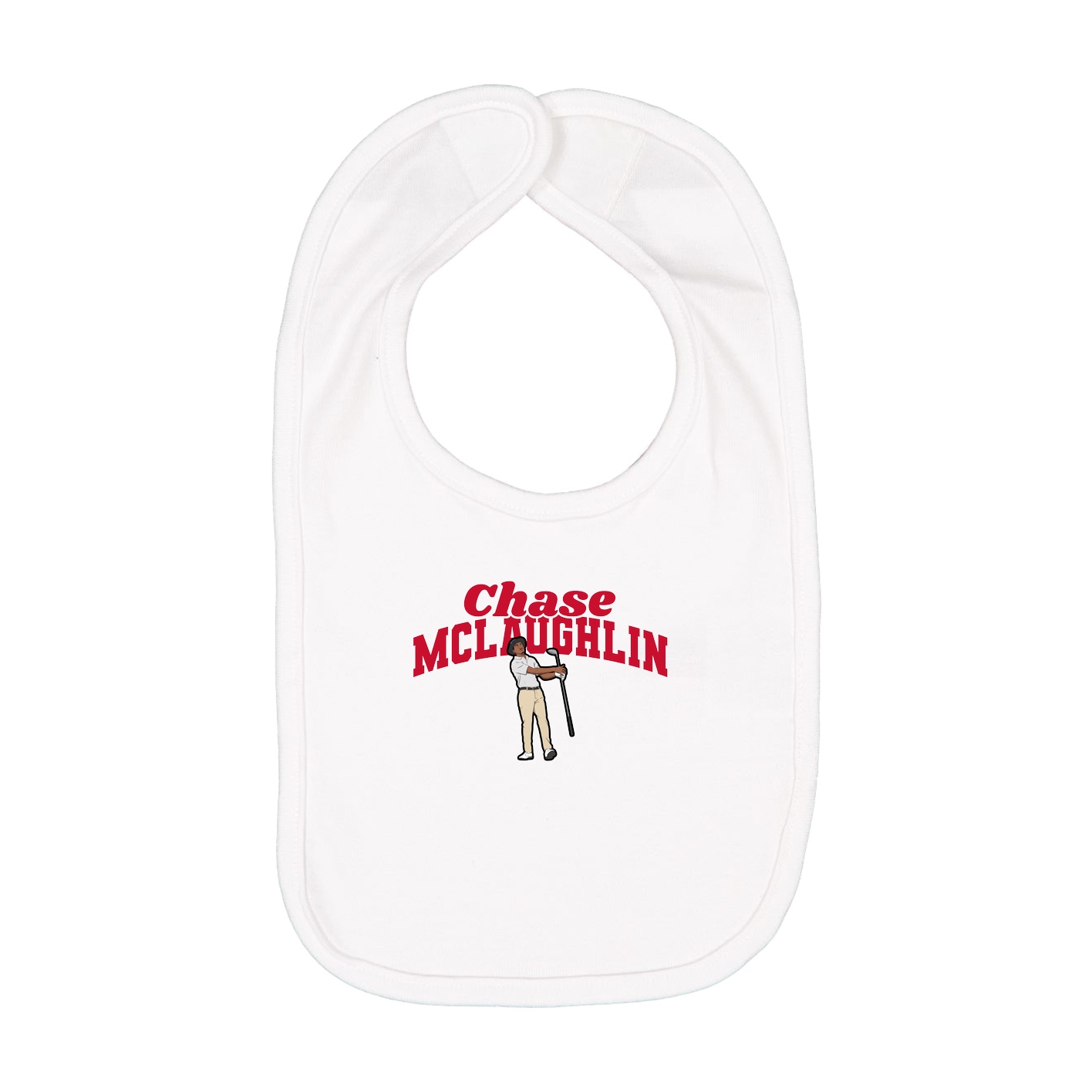 Infant Bib — Signature Arch in White
