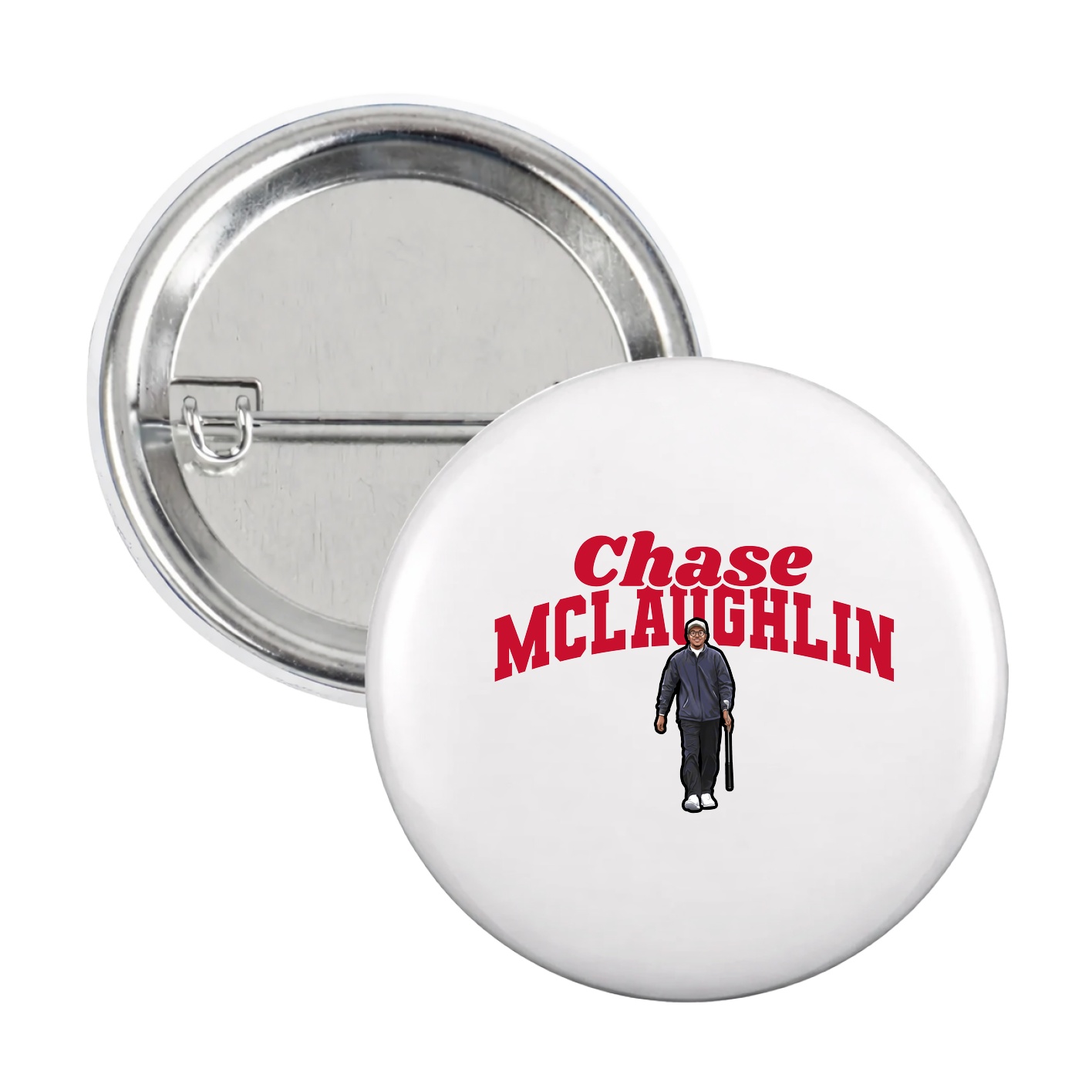 Game Day Button — Signature Arch in White