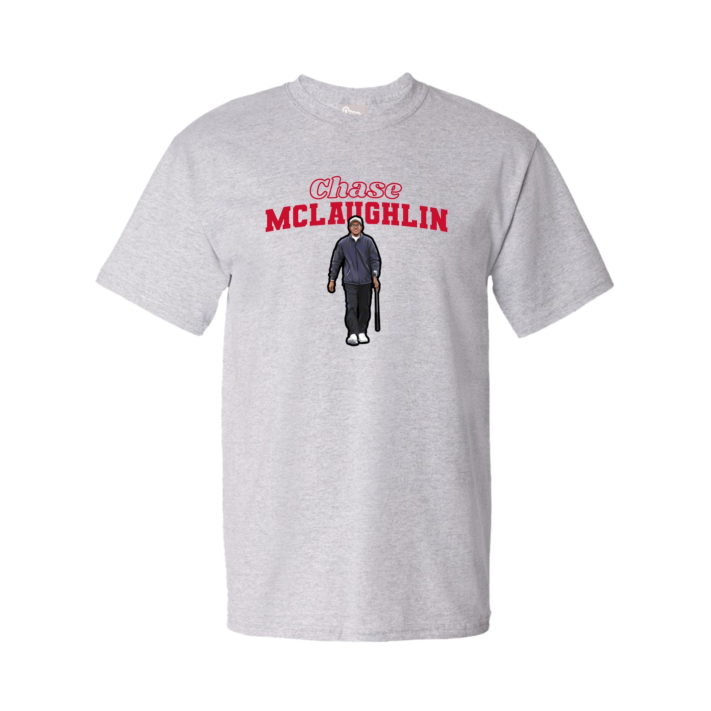 Youth Tee — Name Arch in Grey