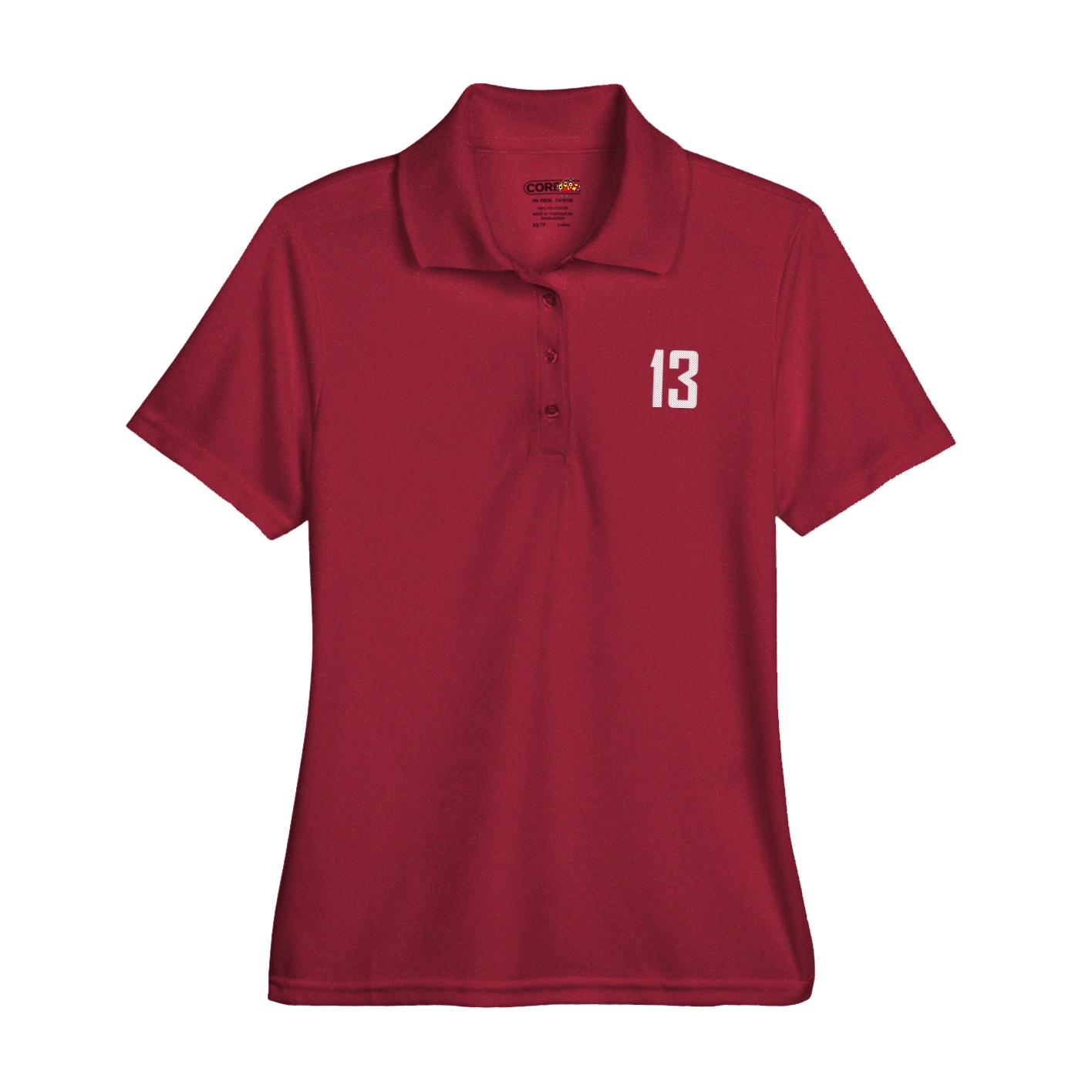 Womens Performance Polo — Front Shirsy in Red