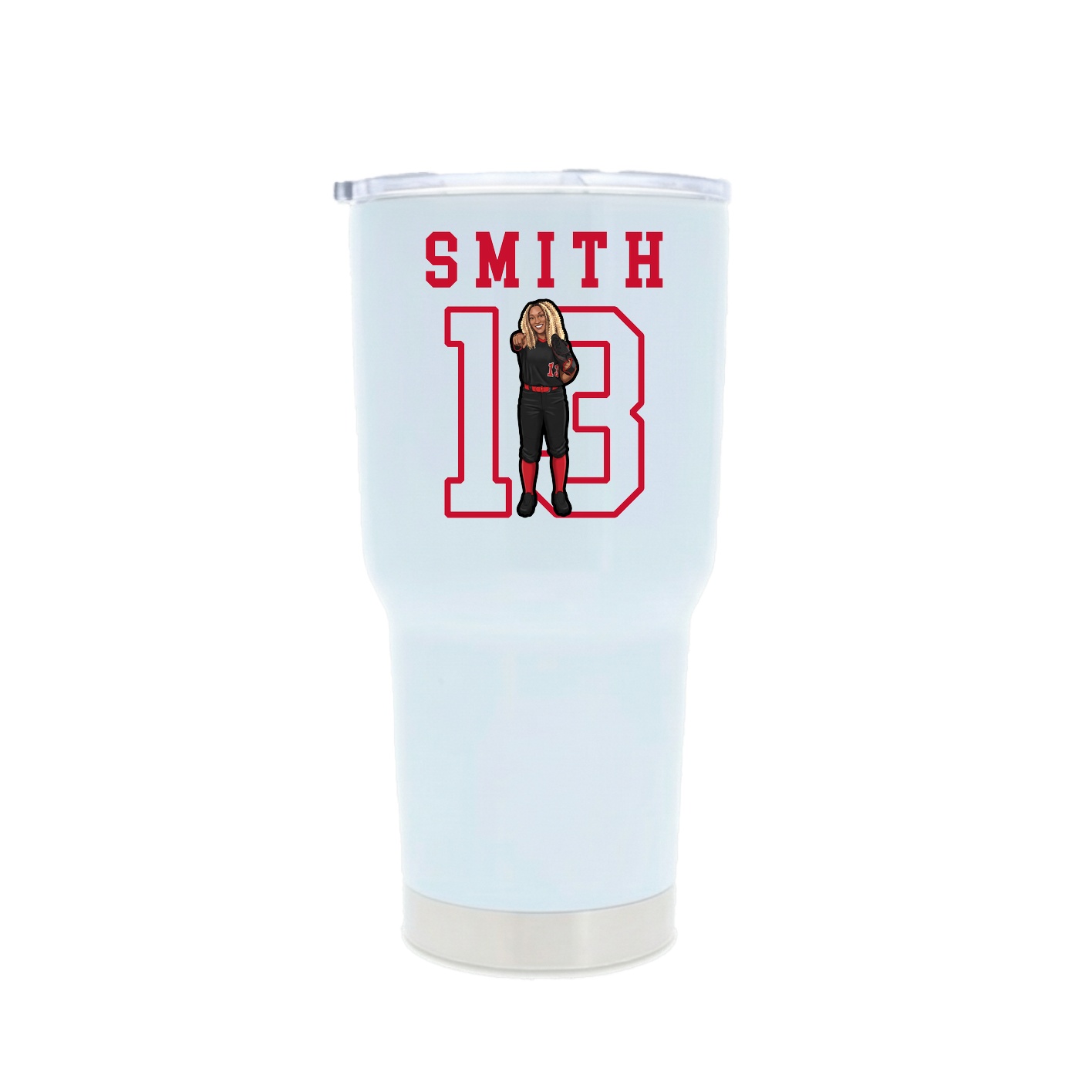 30oz Stainless Steel Tumbler — Shirsey in White