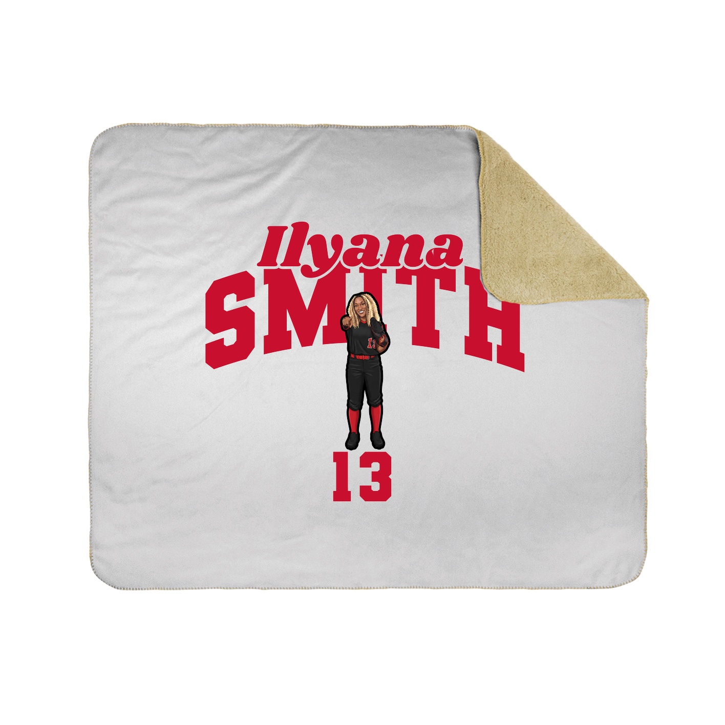 Throw Blanket — Signature Arch in White