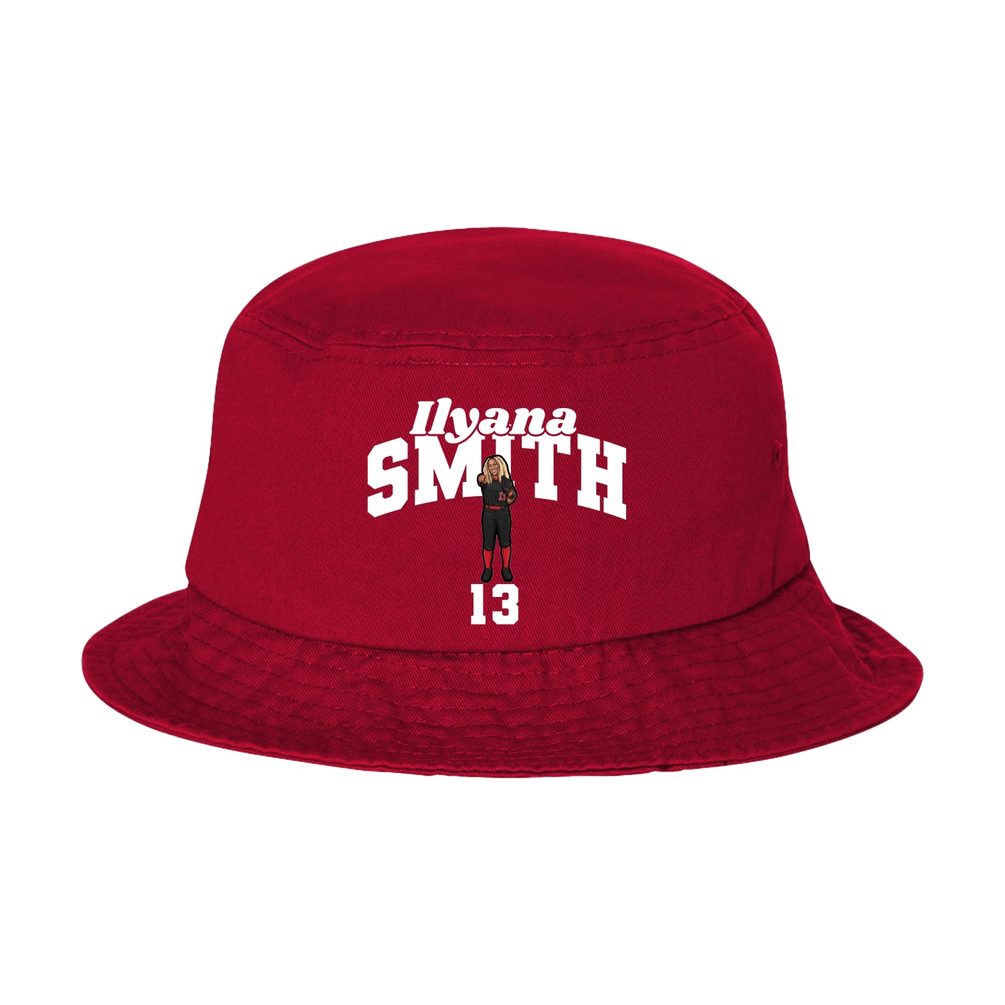 Bucket Cap — Signature Arch in Red
