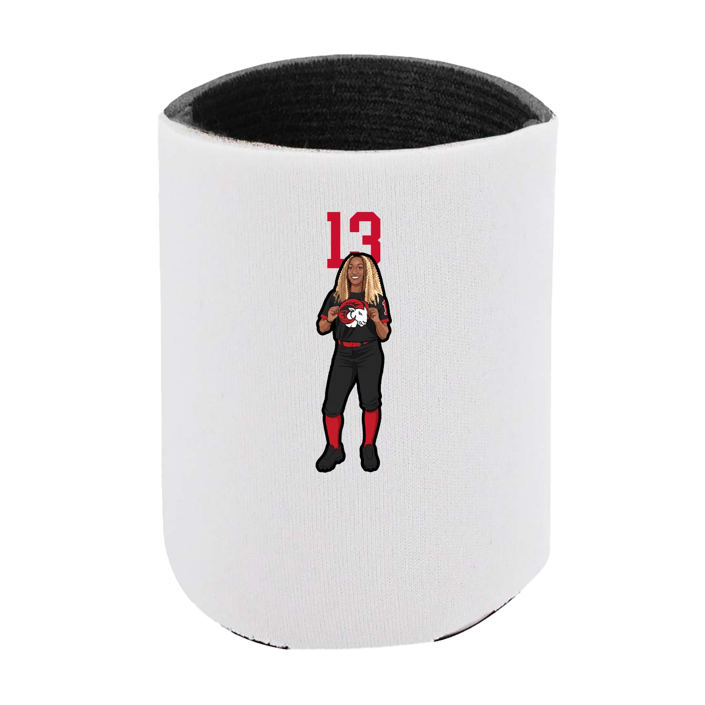 Can Holder — Number Top in White