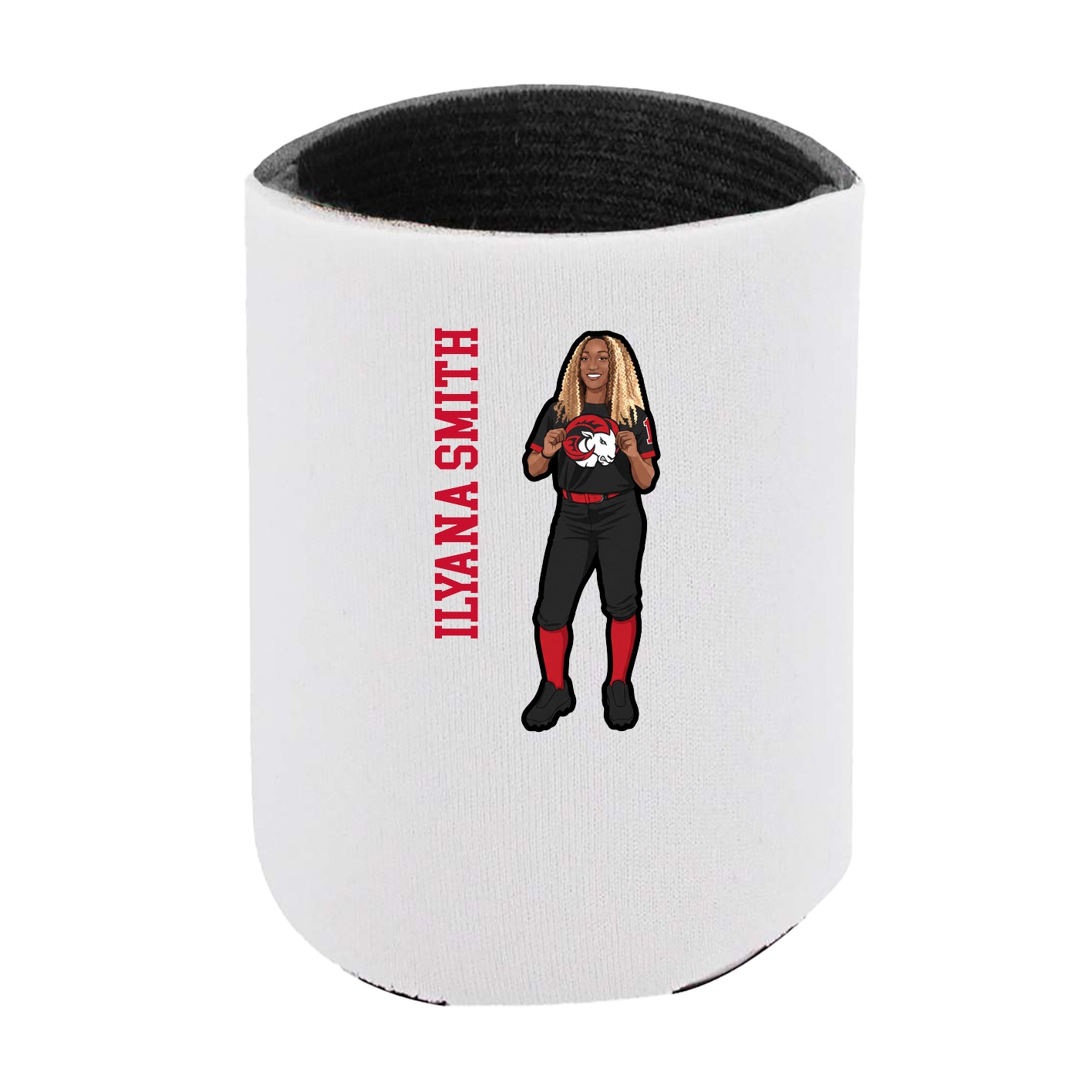 Can Holder — Name Vertical in White