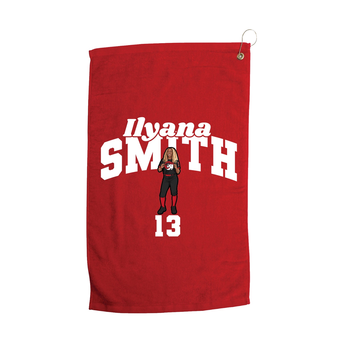 Golf Towel — Signature Arch in Red