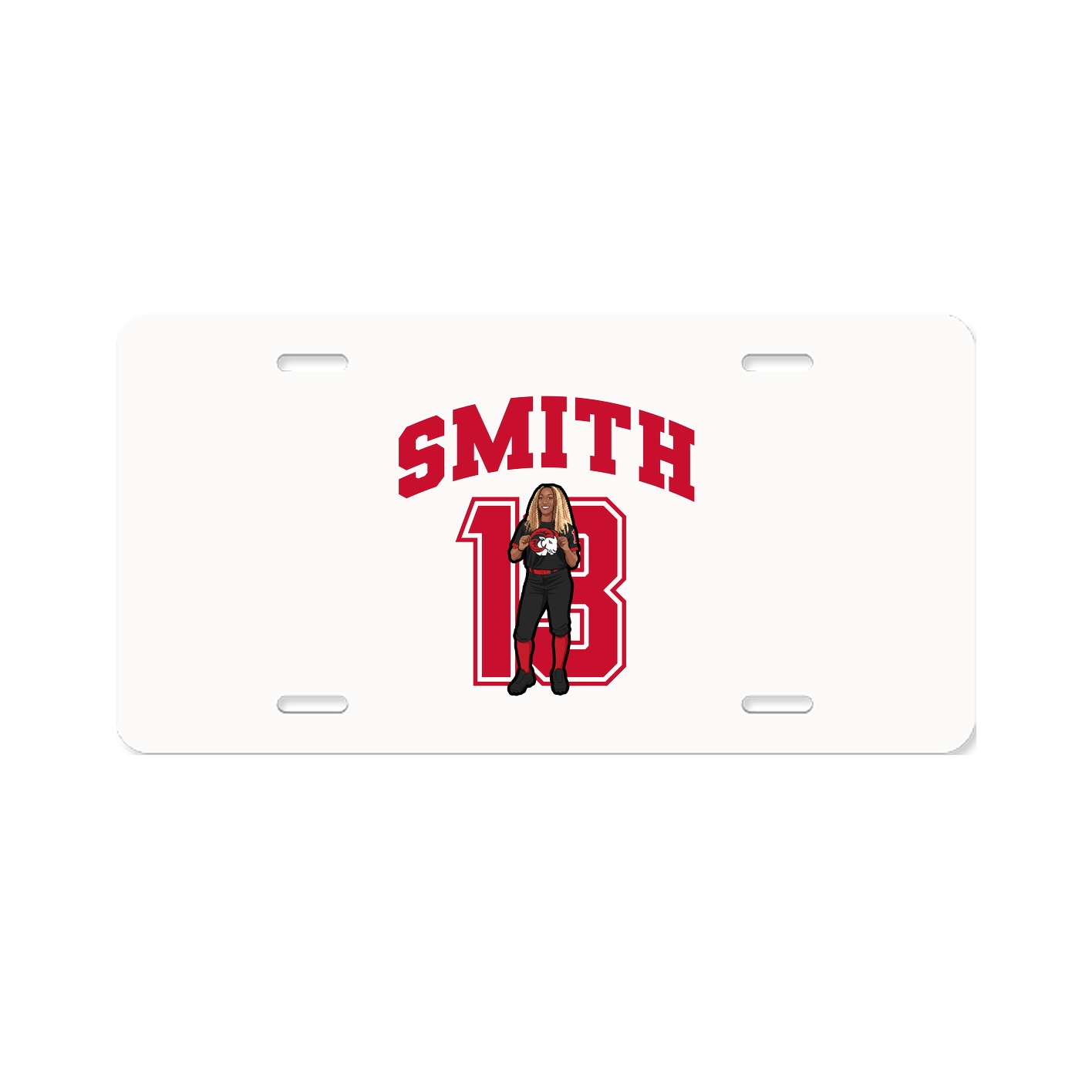 License Plate — Number in Classic