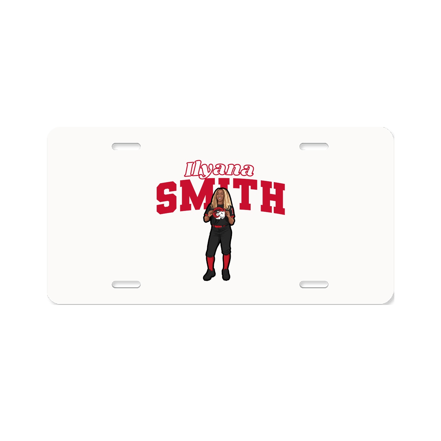 License Plate — Name Arch in Classic