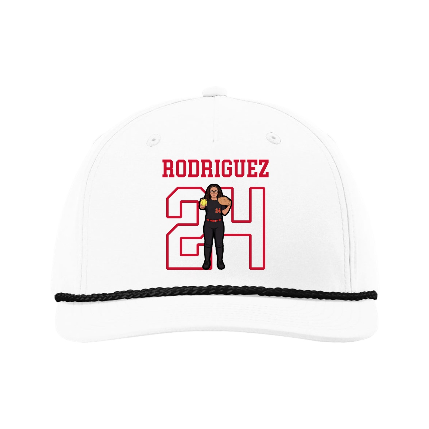 Five-Panel Classic Rope Cap — Shirsey in White