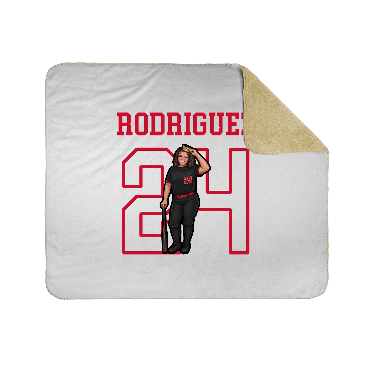 Throw Blanket — Shirsey in White