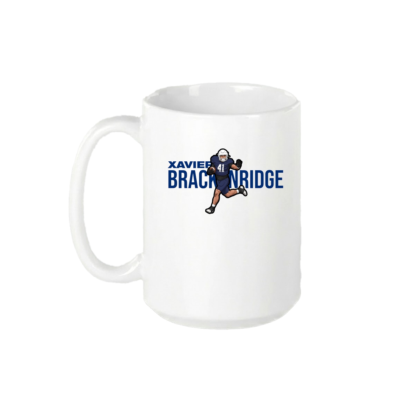 15oz Coffee Mug — Player Name in White