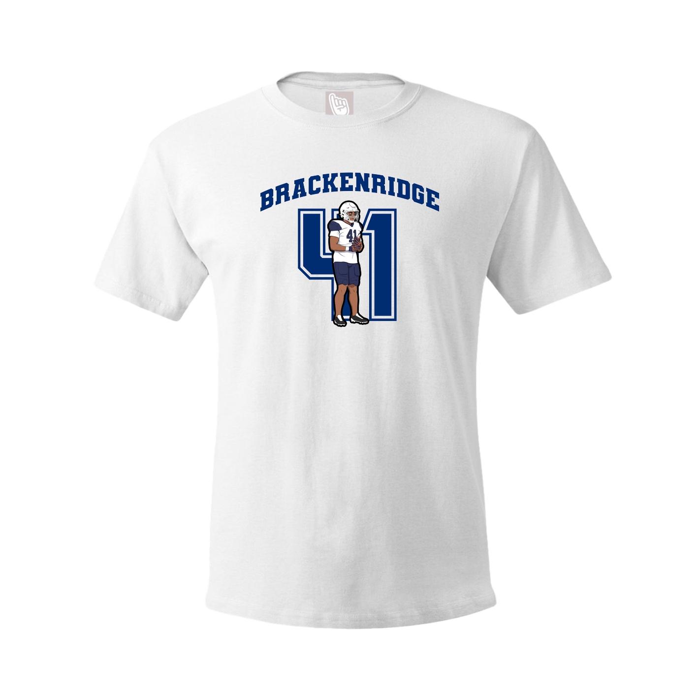 Youth Tee — Number in White