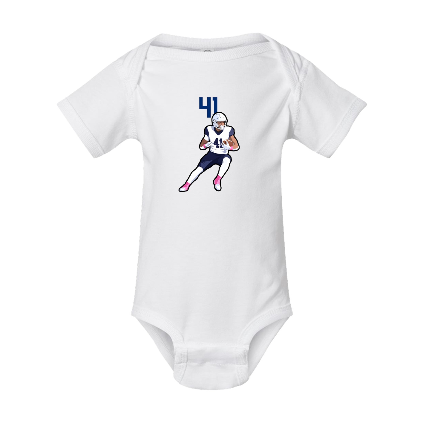 Baby Onesie — Number Top in White
