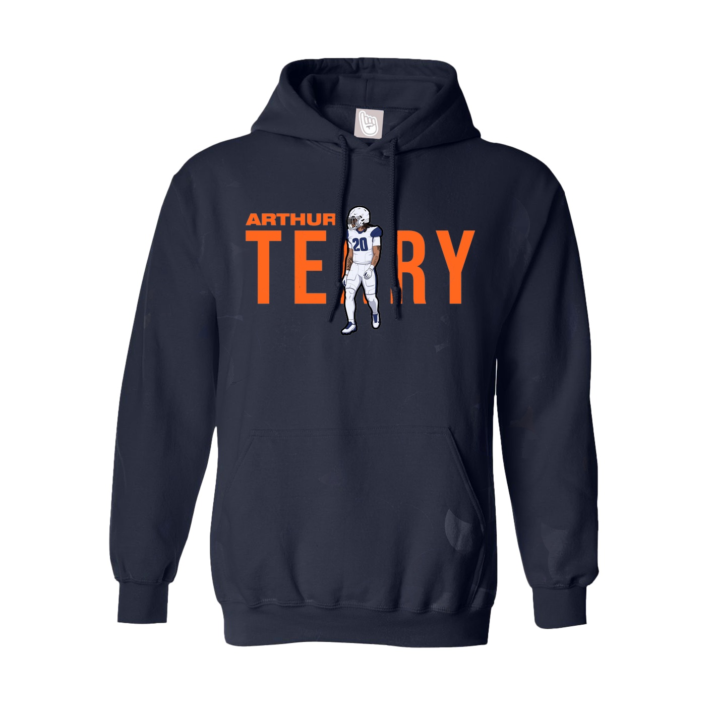 Hoodie — Player Name in Navy