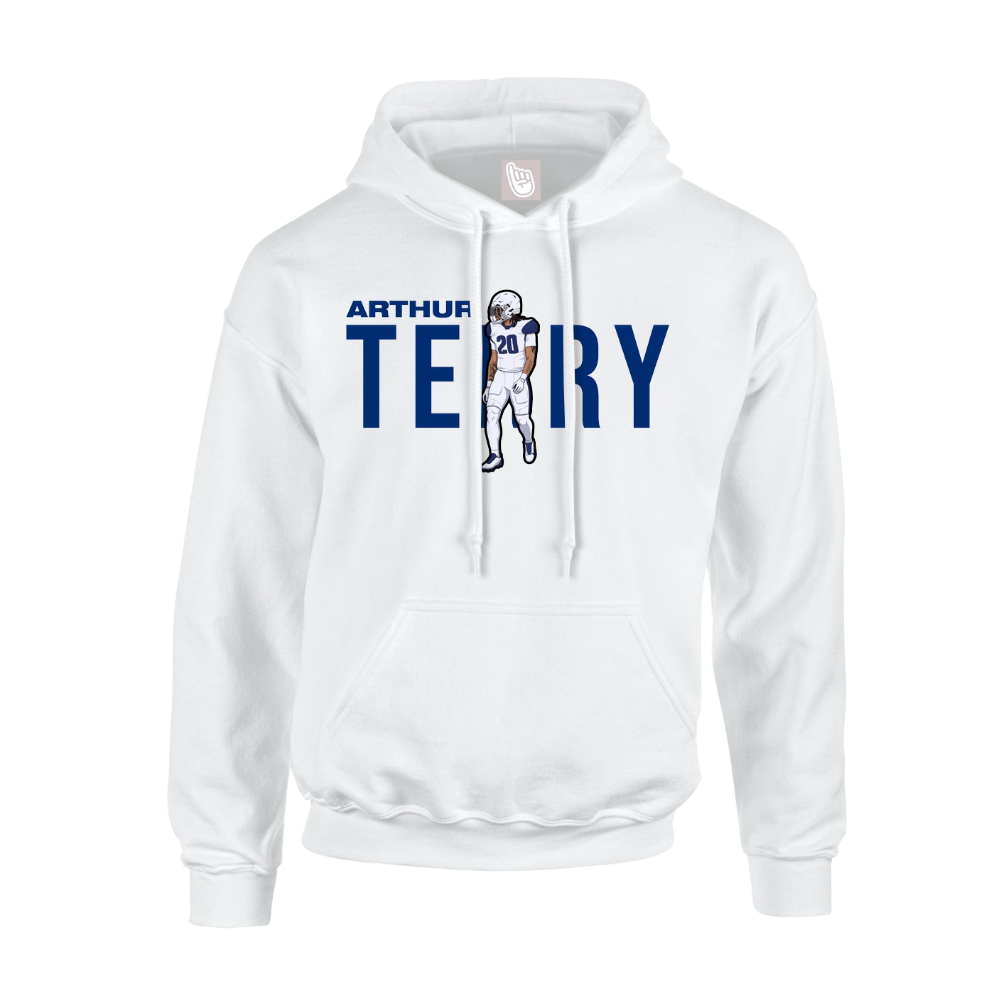 Youth Hoodie — Player Name in White
