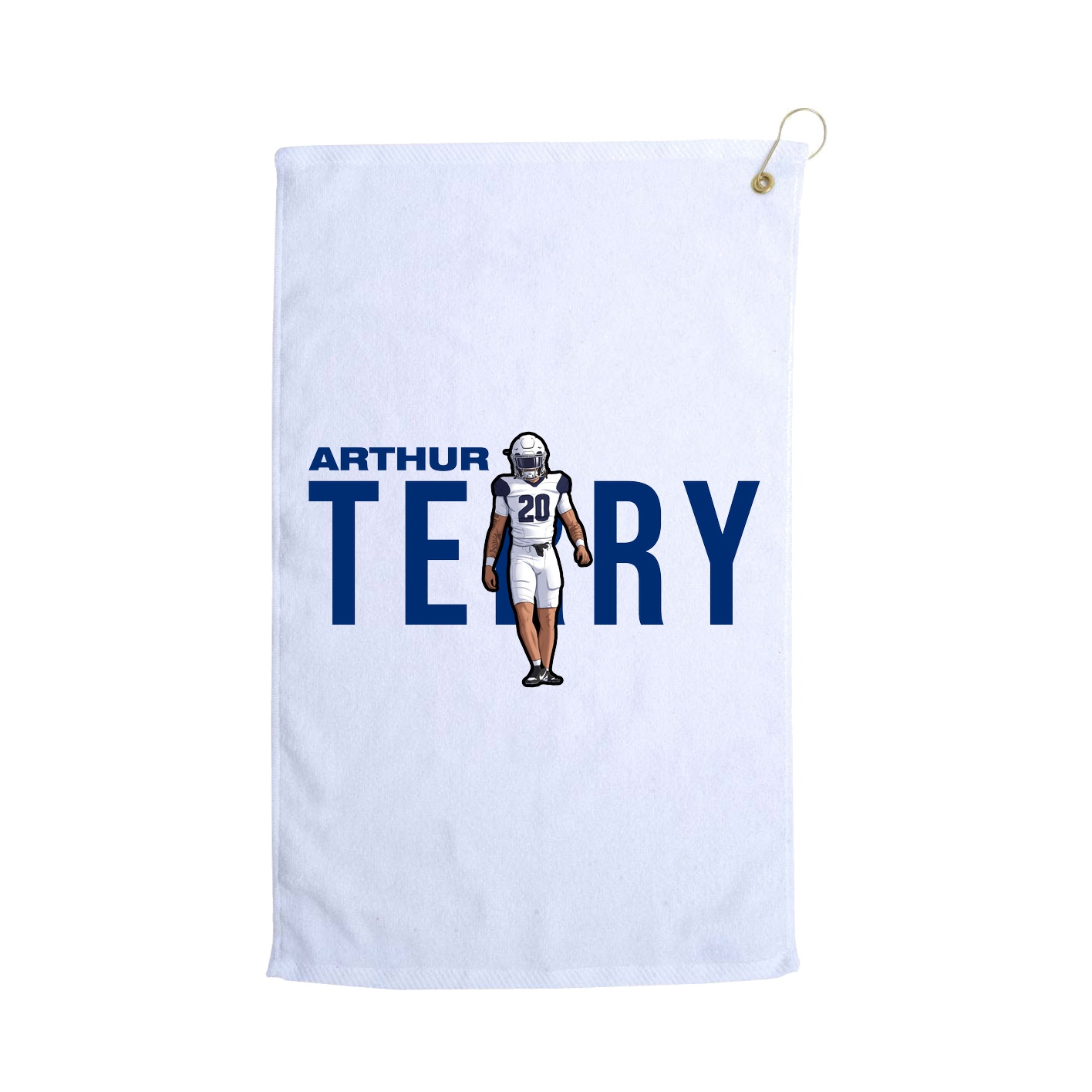 Golf Towel — Player Name in White