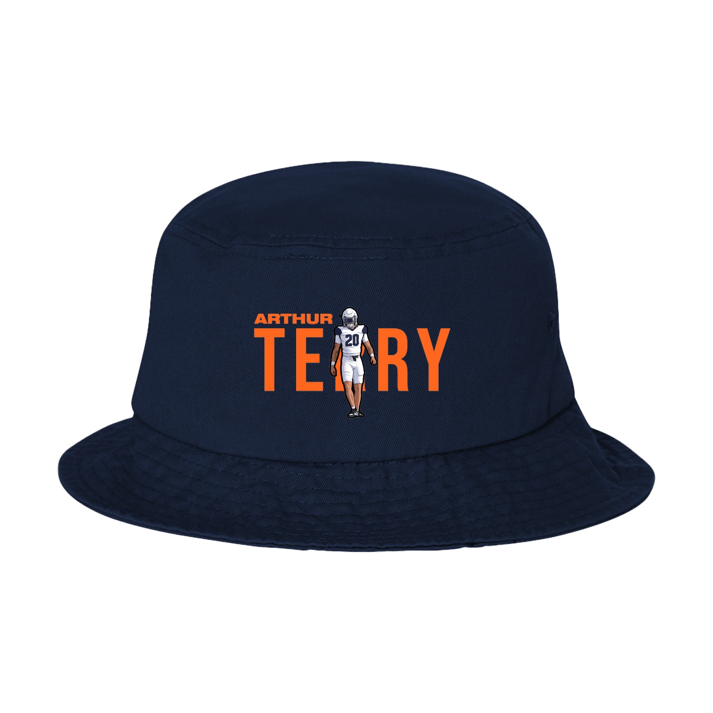 Bucket Cap — Player Name in Navy