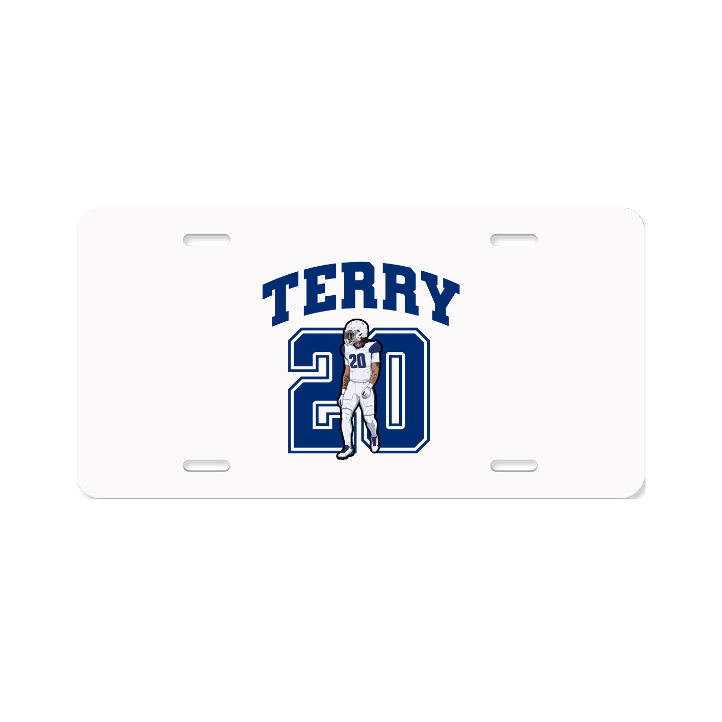 License Plate — Number in Classic