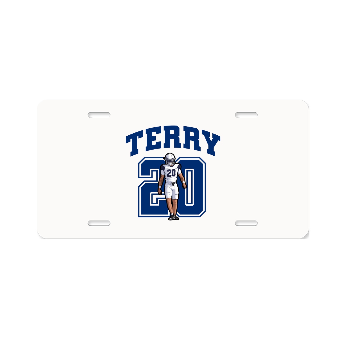 License Plate — Number in Classic