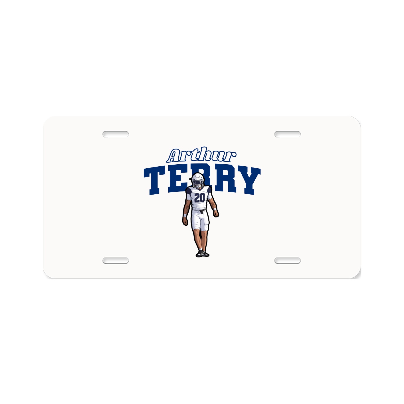 License Plate — Name Arch in Classic