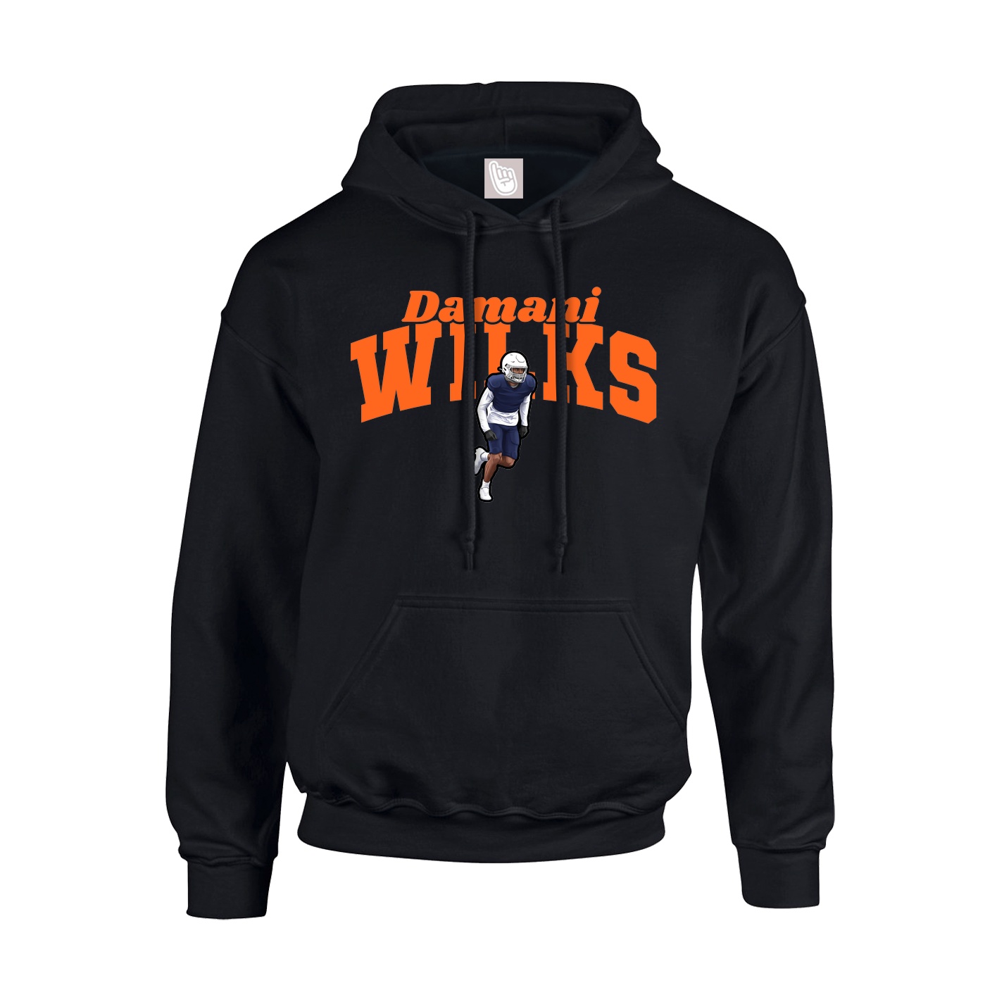 Youth Hoodie — Signature Arch in Black