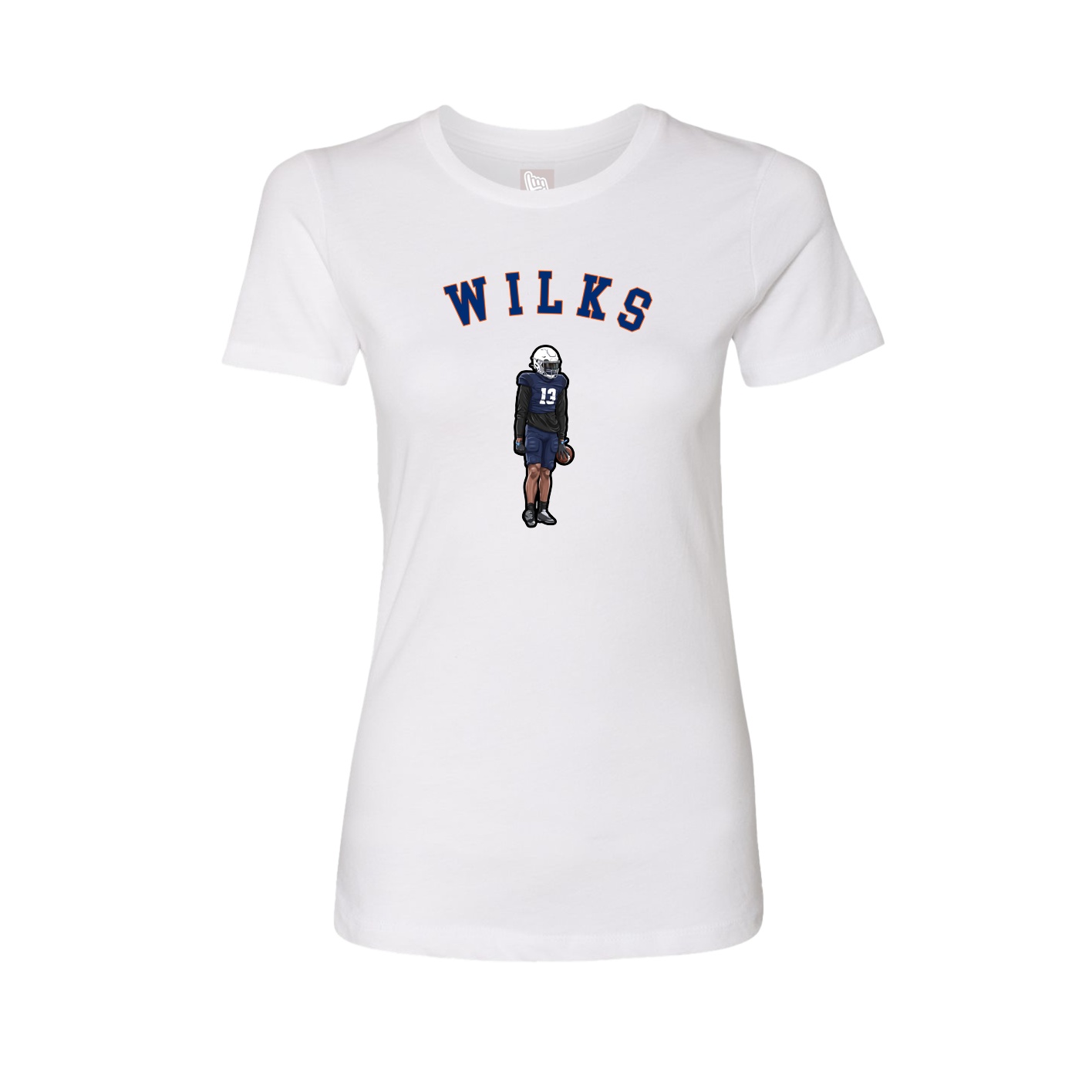 Fitted Women's Tee — Shirsey Arch in White