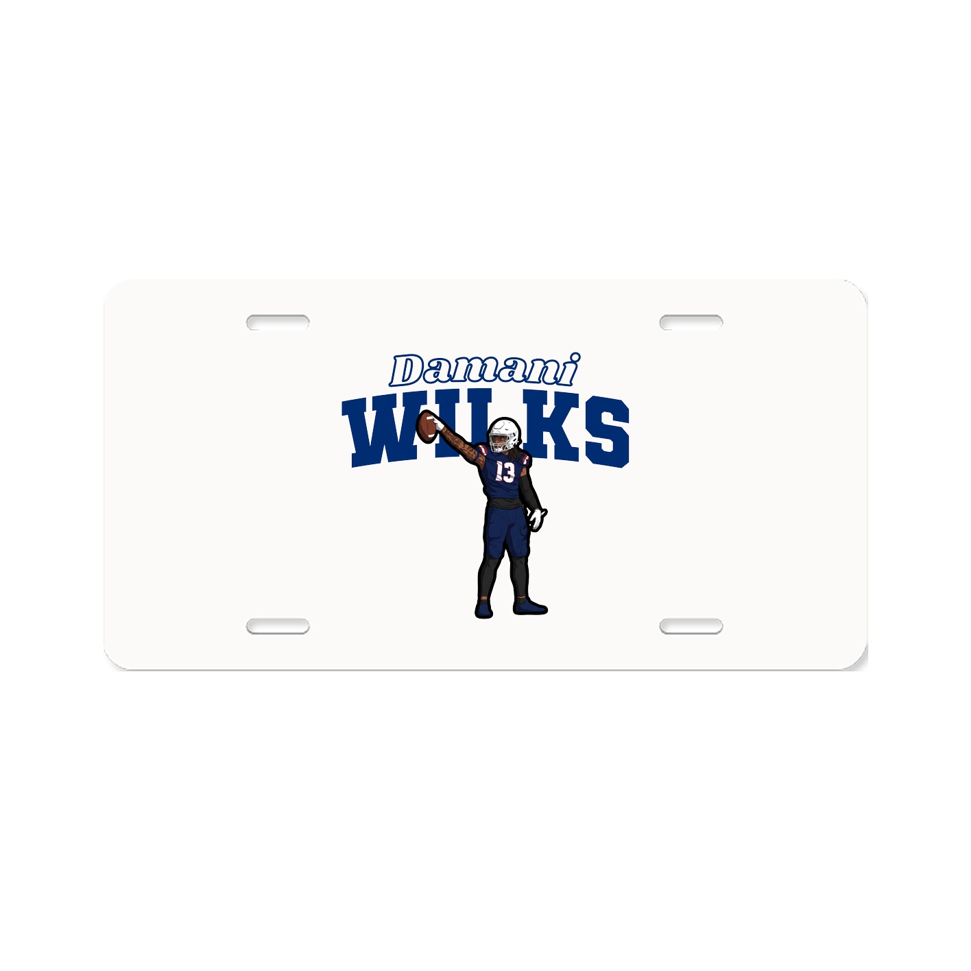 License Plate — Name Arch in Classic
