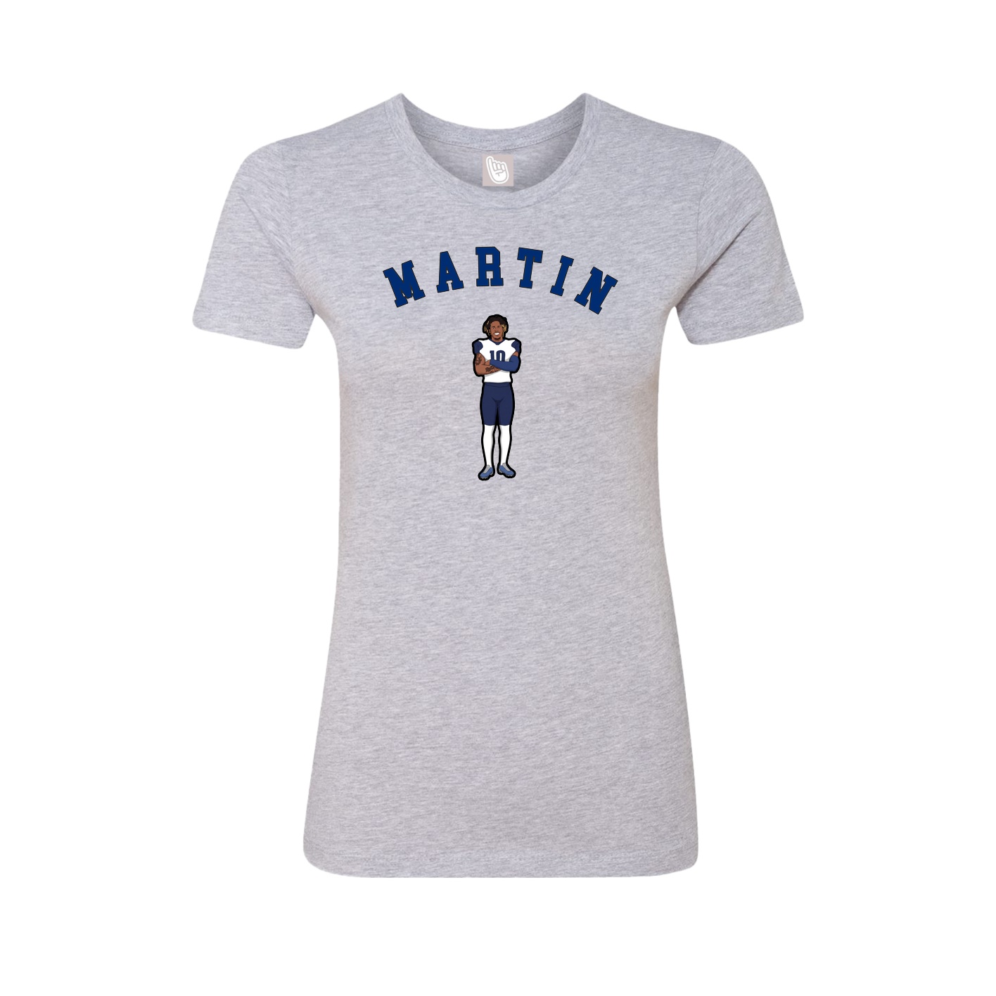 Fitted Women's Tee — Shirsey Arch in Grey