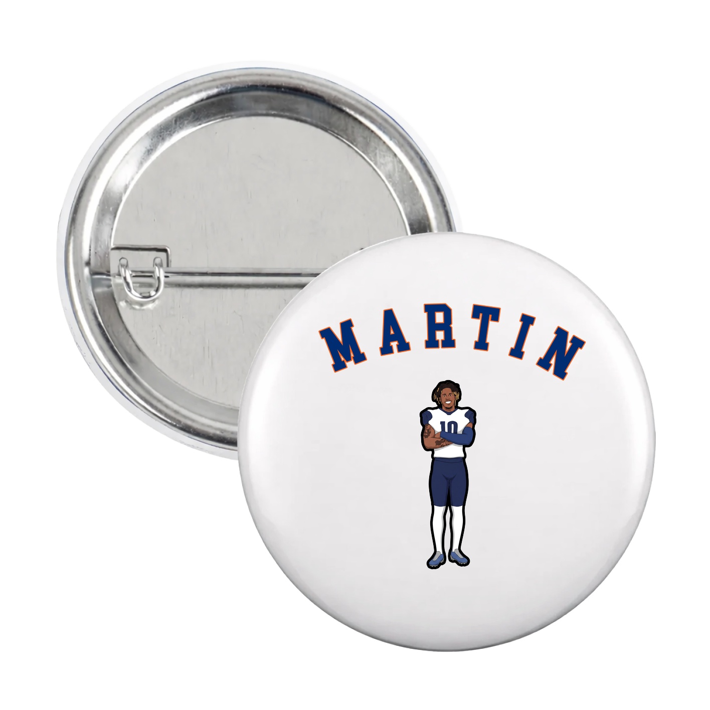 Game Day Button — Shirsey Arch in White