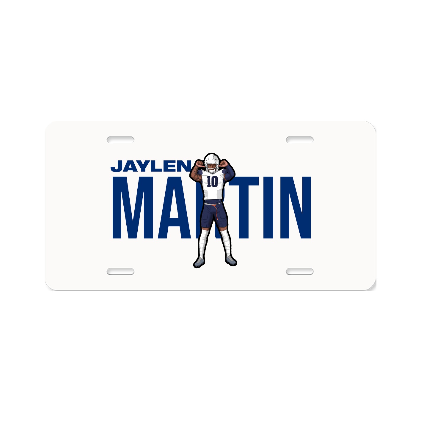 License Plate — Player Name in Classic