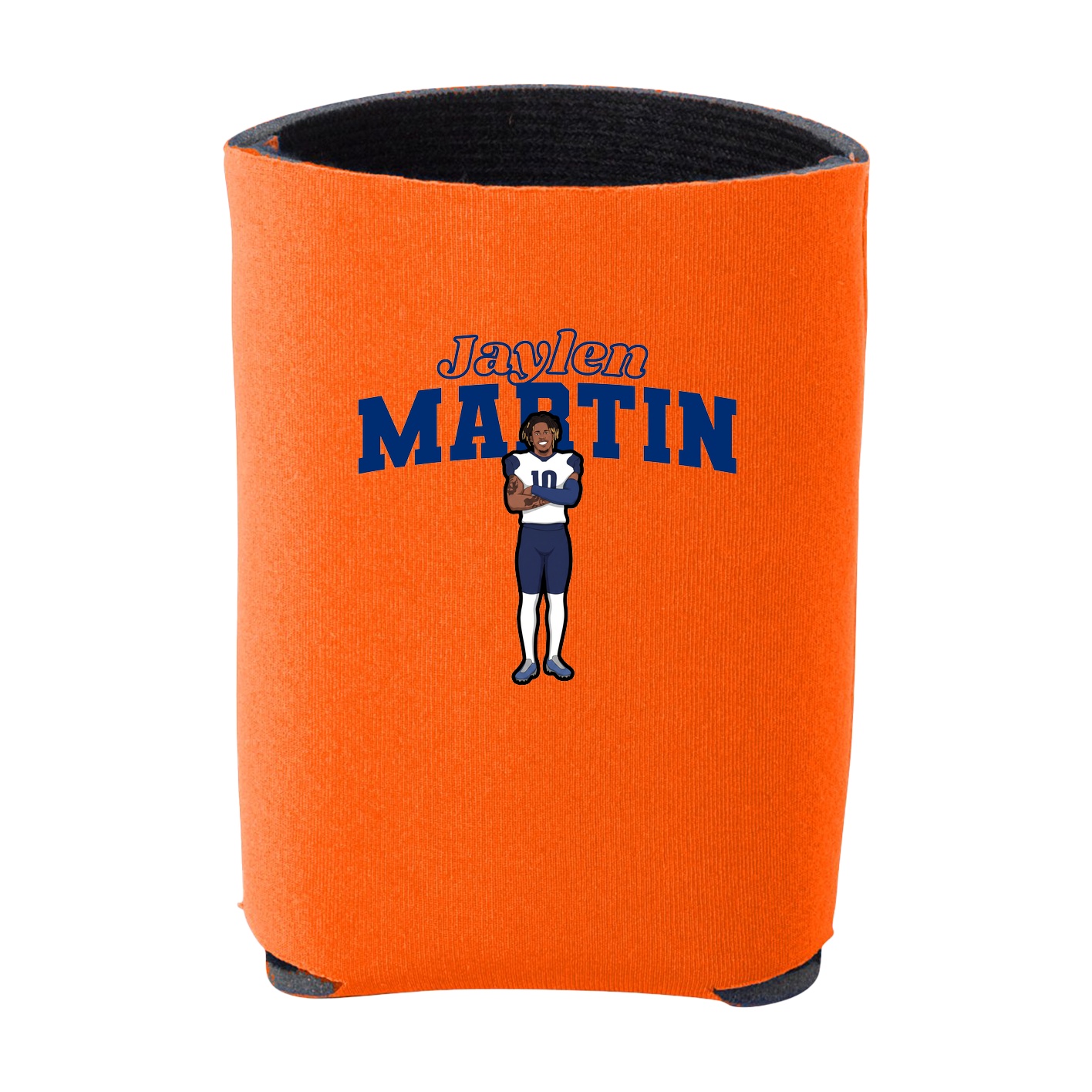 Can Holder — Name Arch in Orange