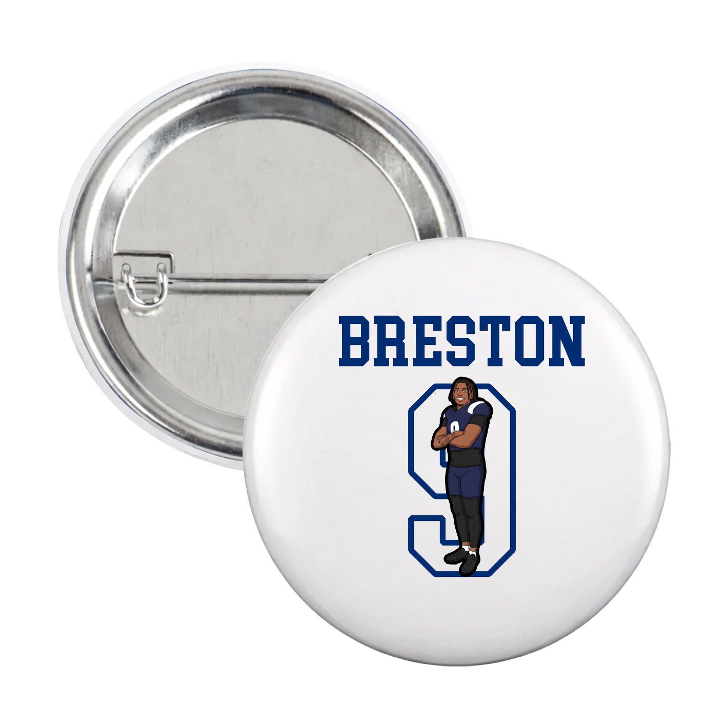 Game Day Button — Shirsey in White