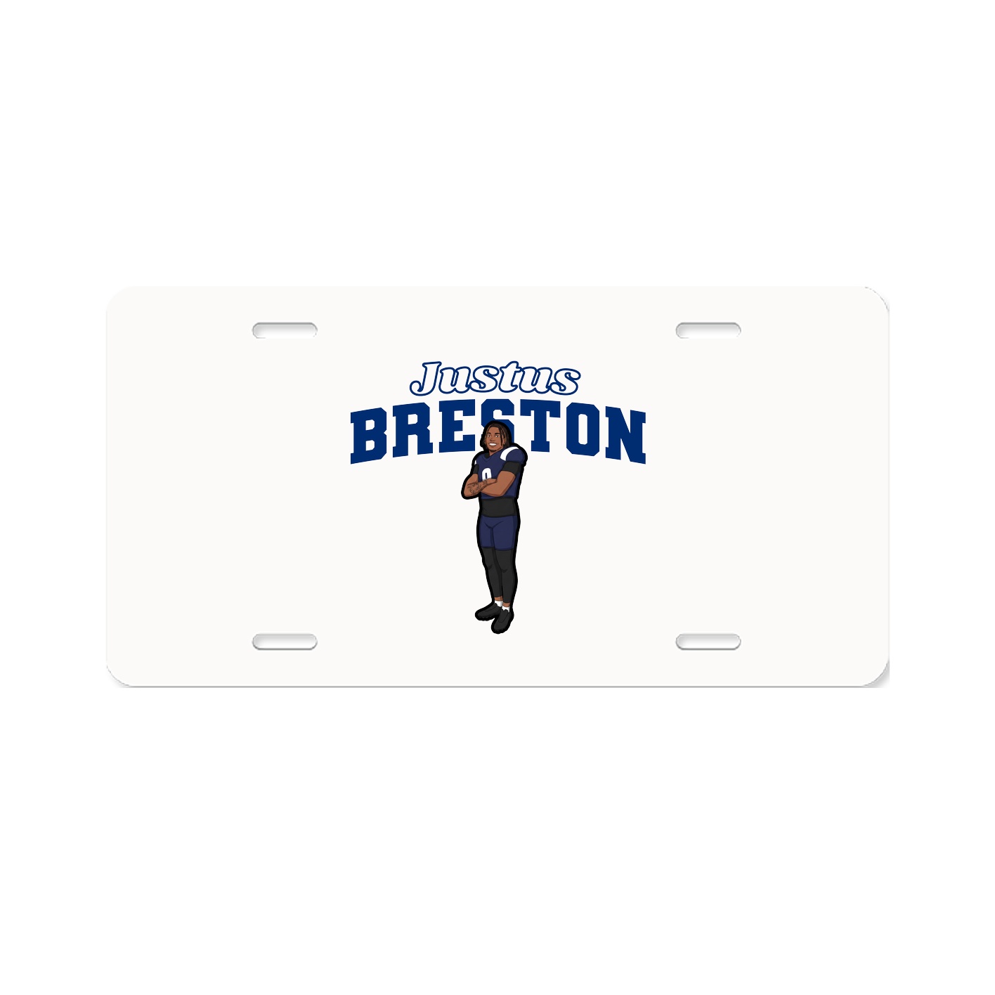 License Plate — Name Arch in Classic