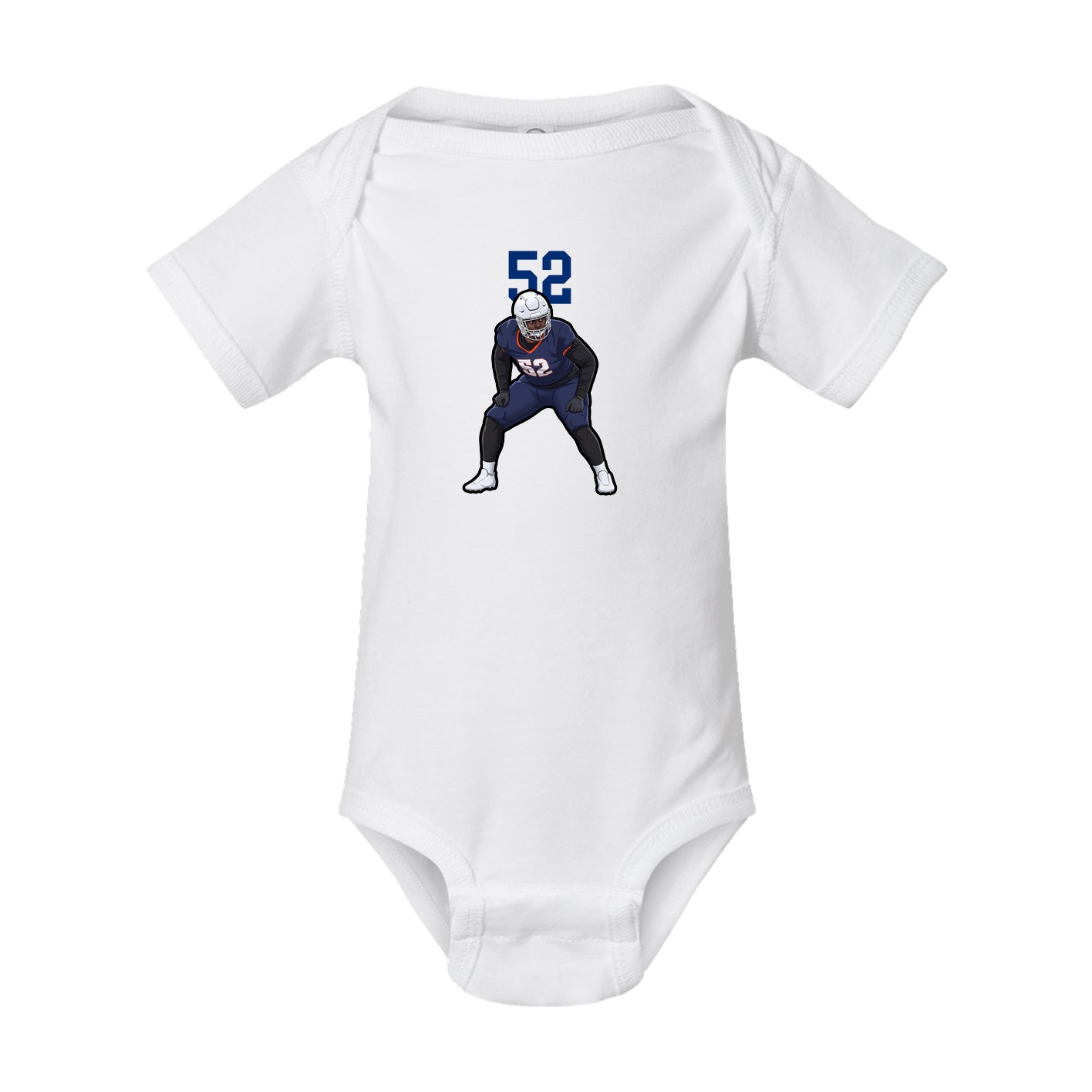Baby Onesie — Number Top in White