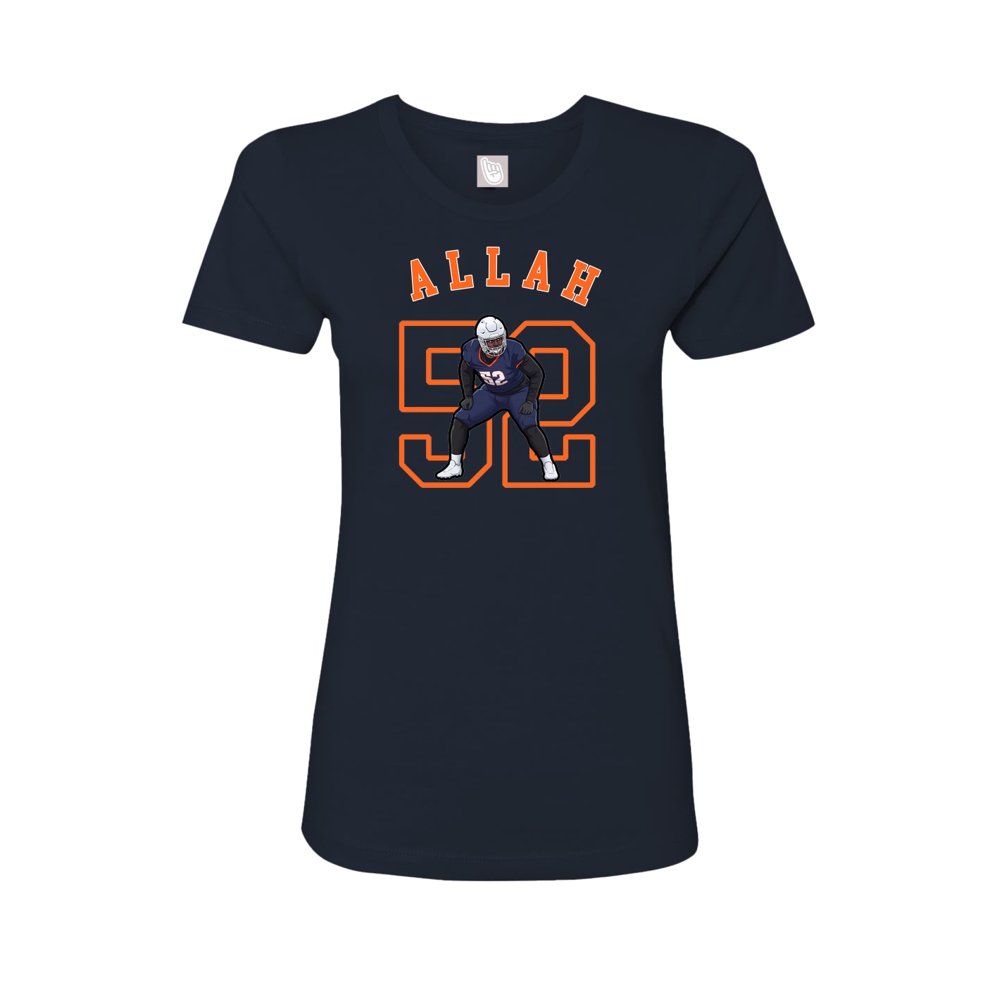 Fitted Women's Tee — Shirsey Arch in Navy