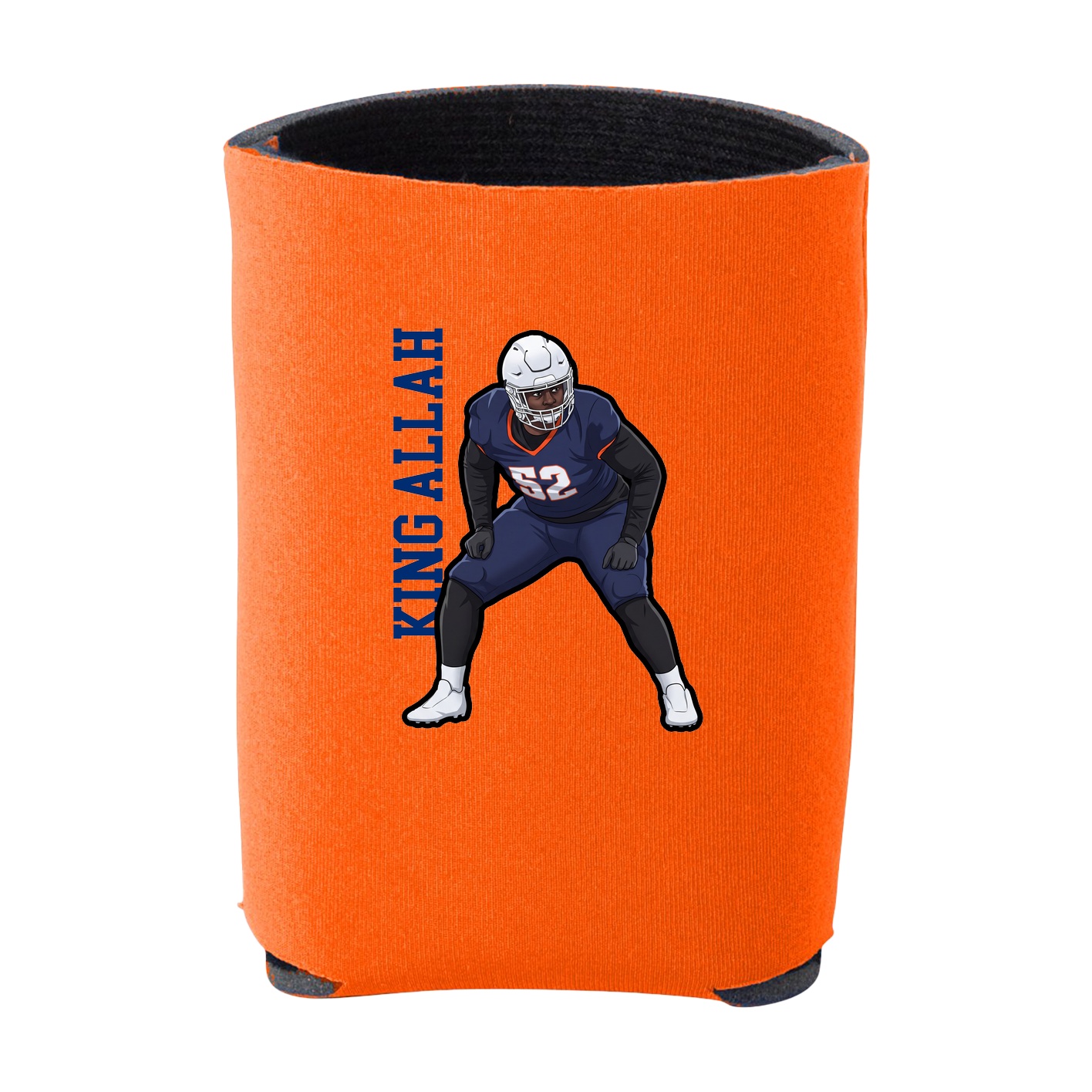 Can Holder — Name Vertical in Orange