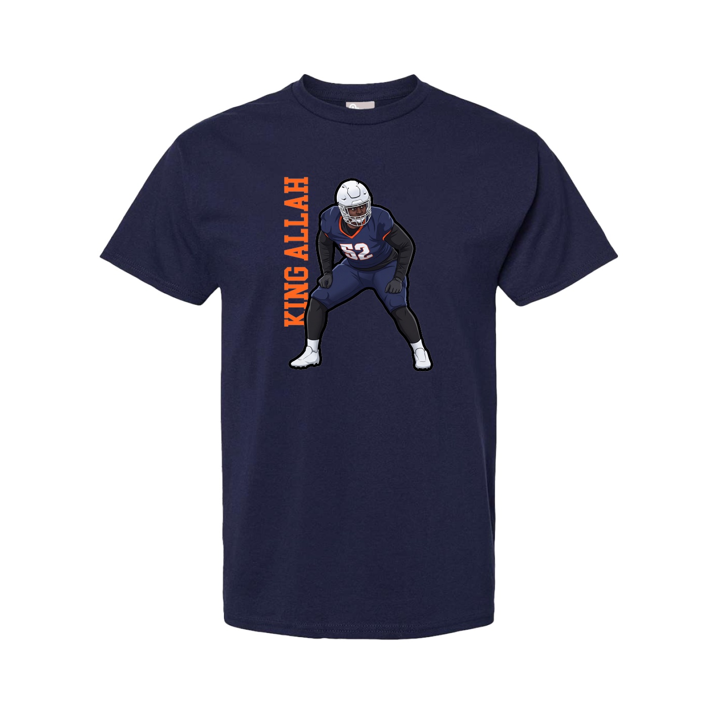 Tee — Name Vertical in Navy