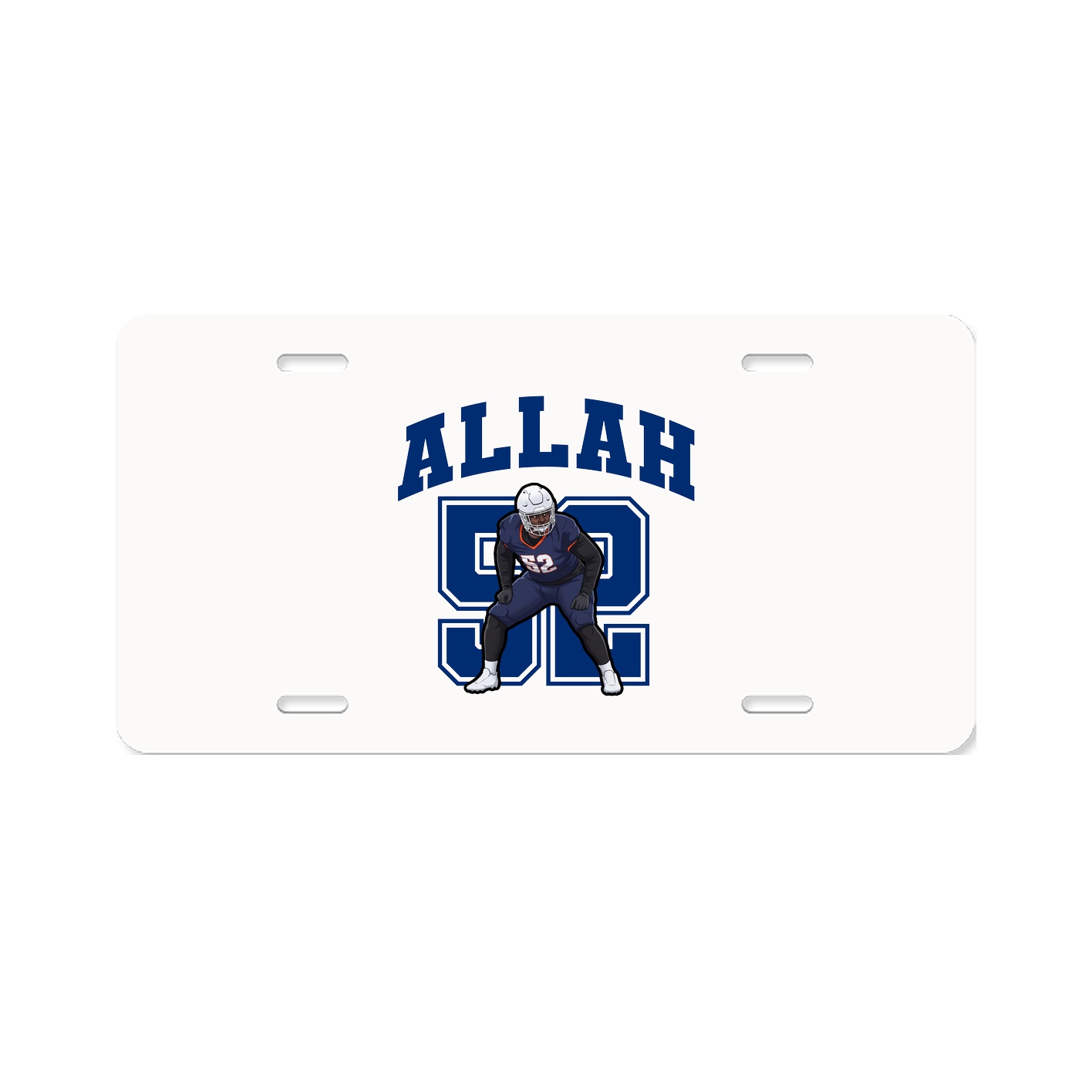 License Plate — Number in Classic