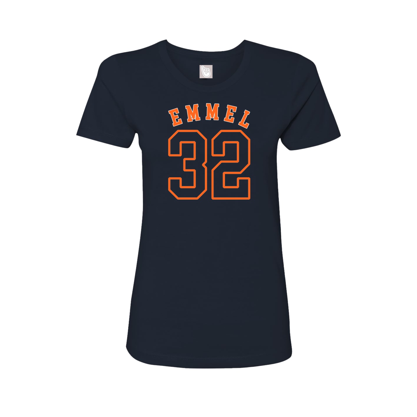 Fitted Women's Tee — Shirsey Arch in Navy