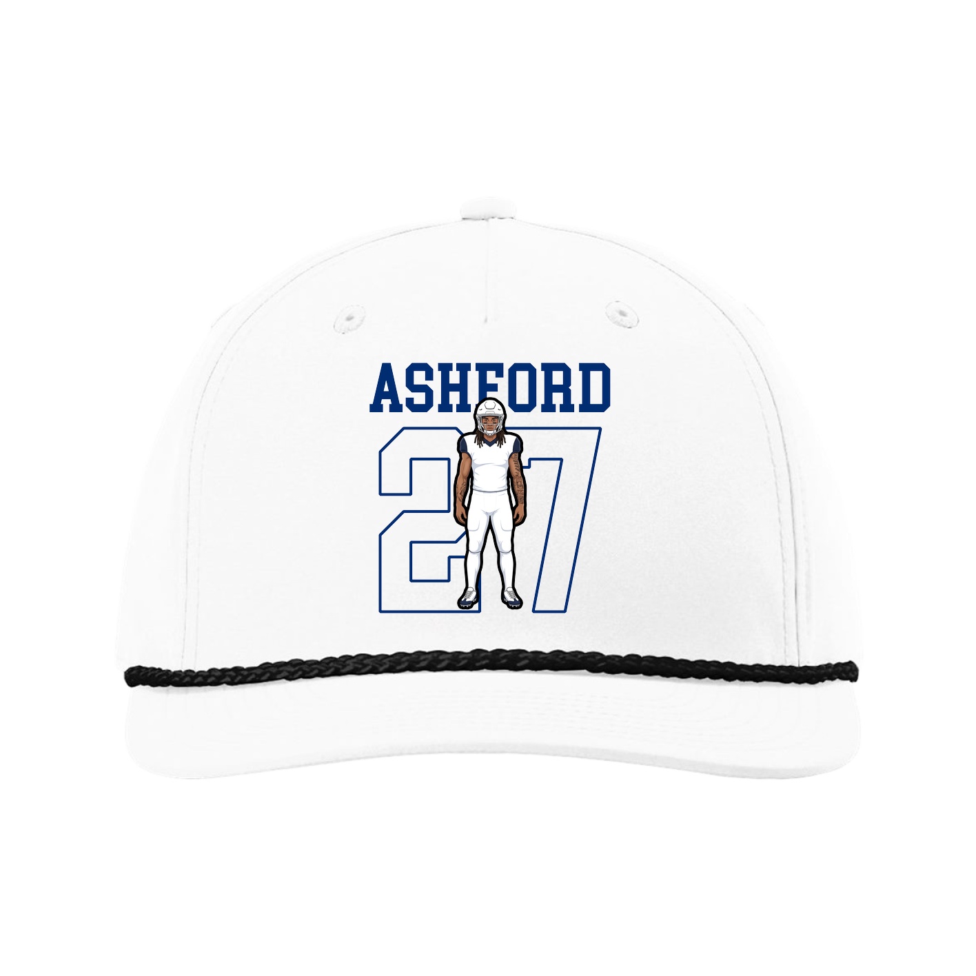 Five-Panel Classic Rope Cap — Shirsey in White