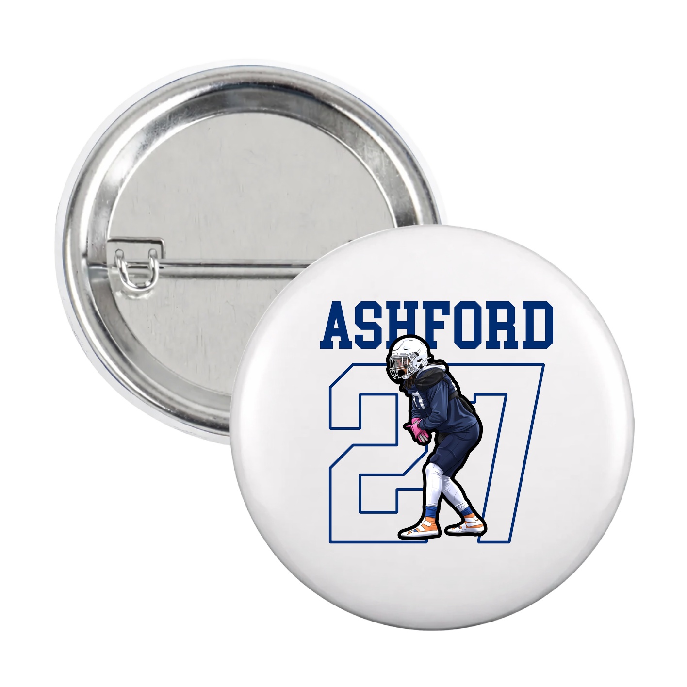 Game Day Button — Shirsey in White