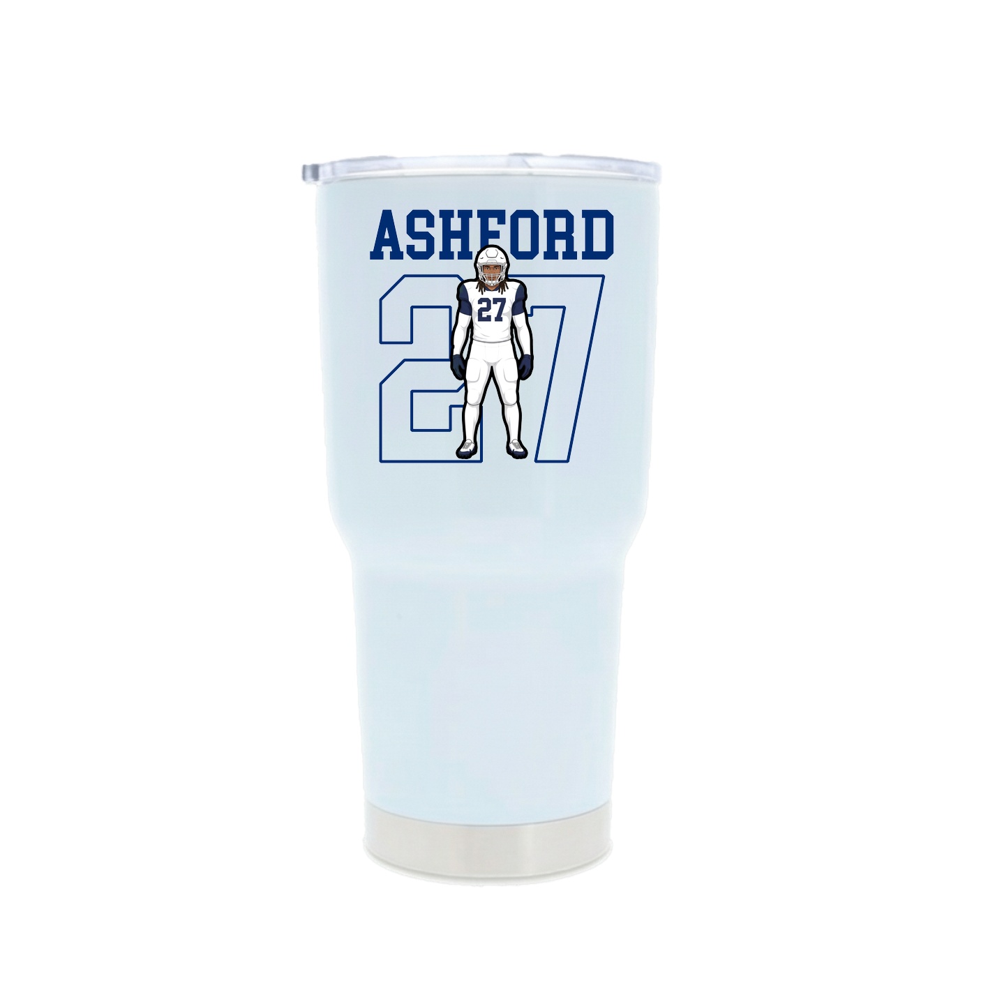 30oz Stainless Steel Tumbler — Shirsey in White