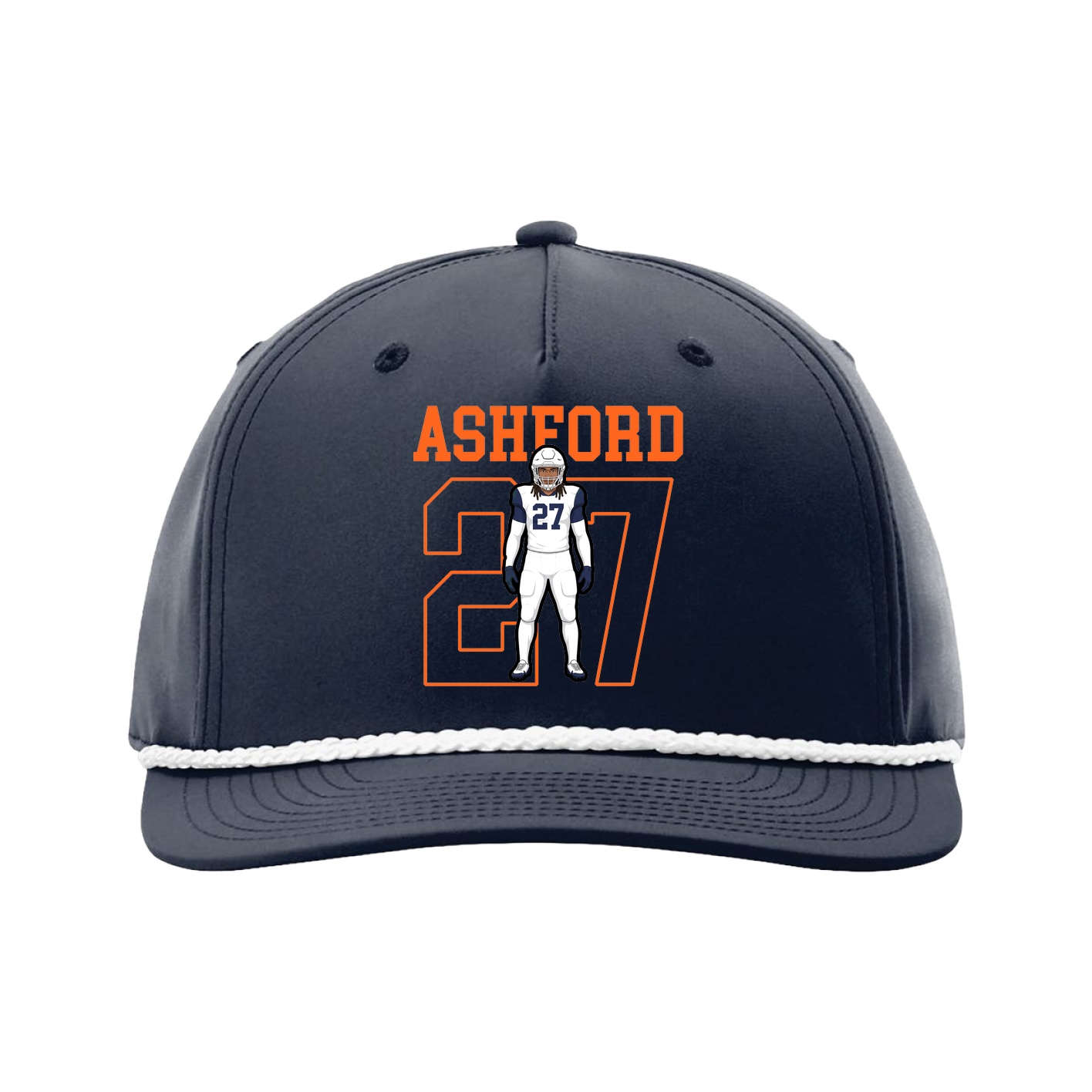 Five-Panel Classic Rope Cap — Shirsey in Navy