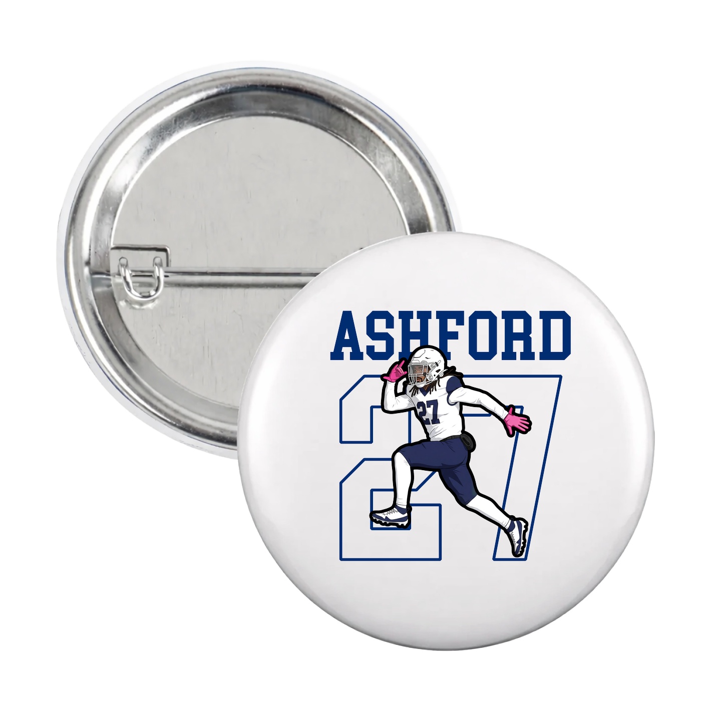 Game Day Button — Shirsey in White