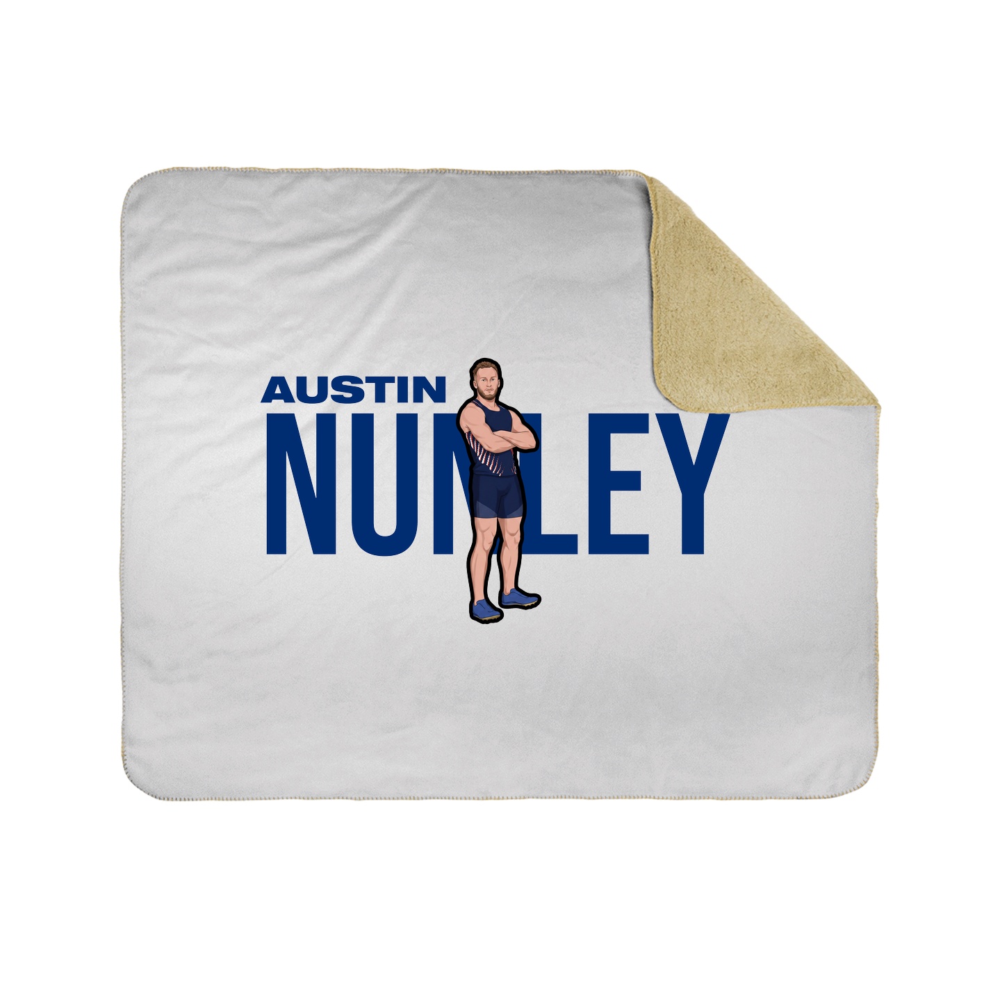 Throw Blanket — Player Name in White